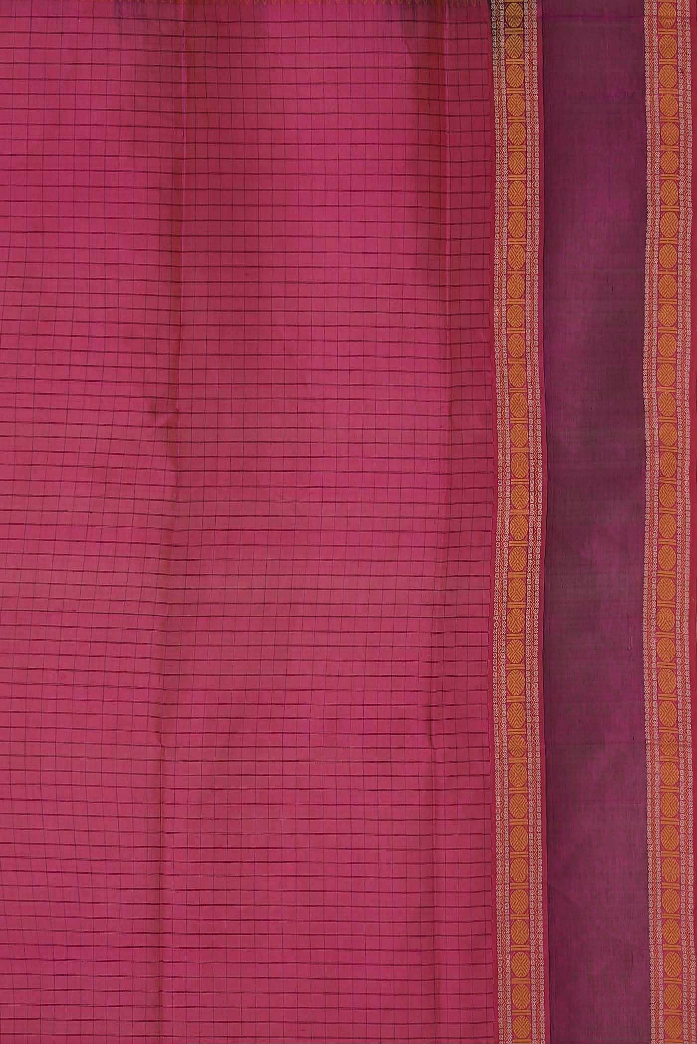 Pink Silk Cotton Saree