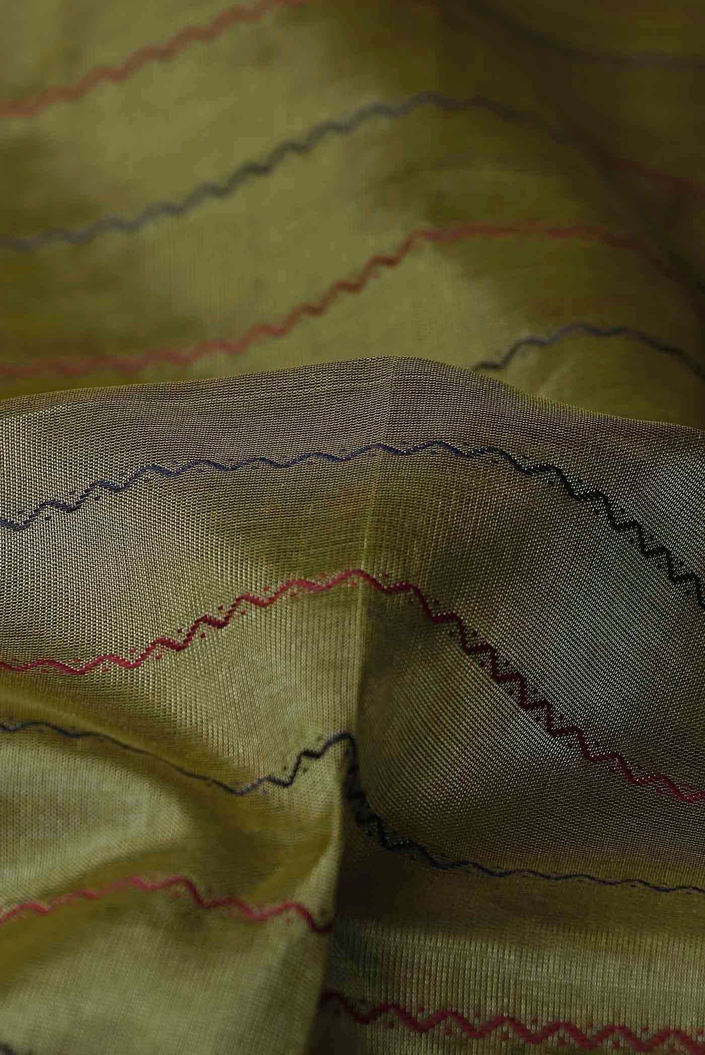 Mehandi Green Silk Cotton Saree