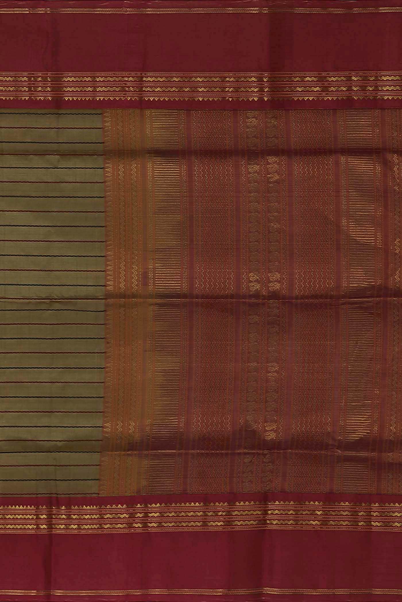 Mehandi Green Silk Cotton Saree