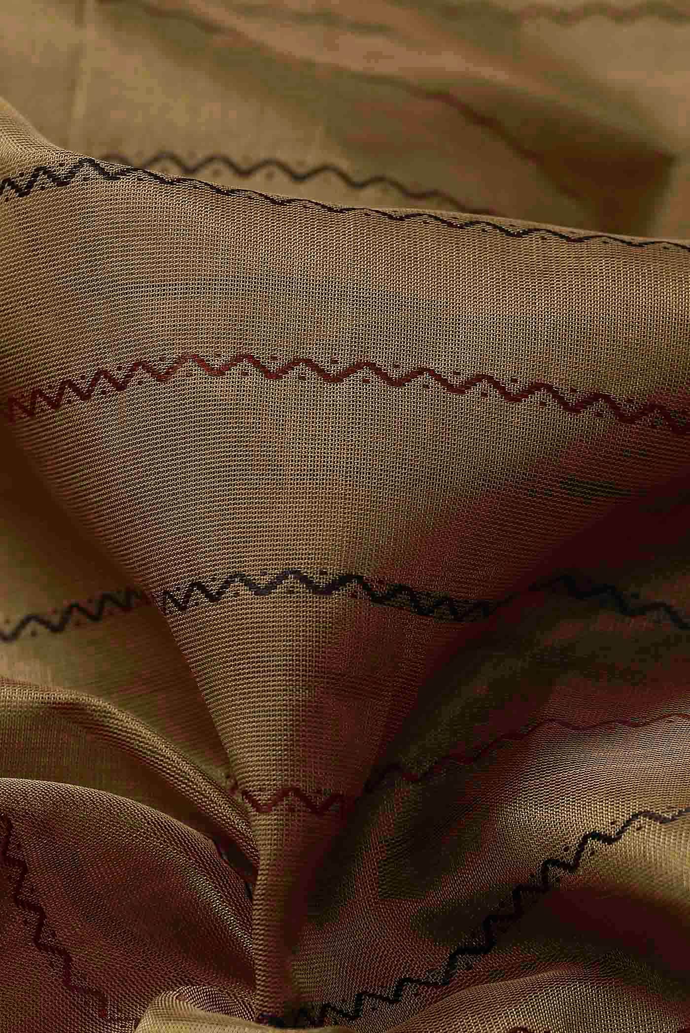 Brown Silk Cotton Saree