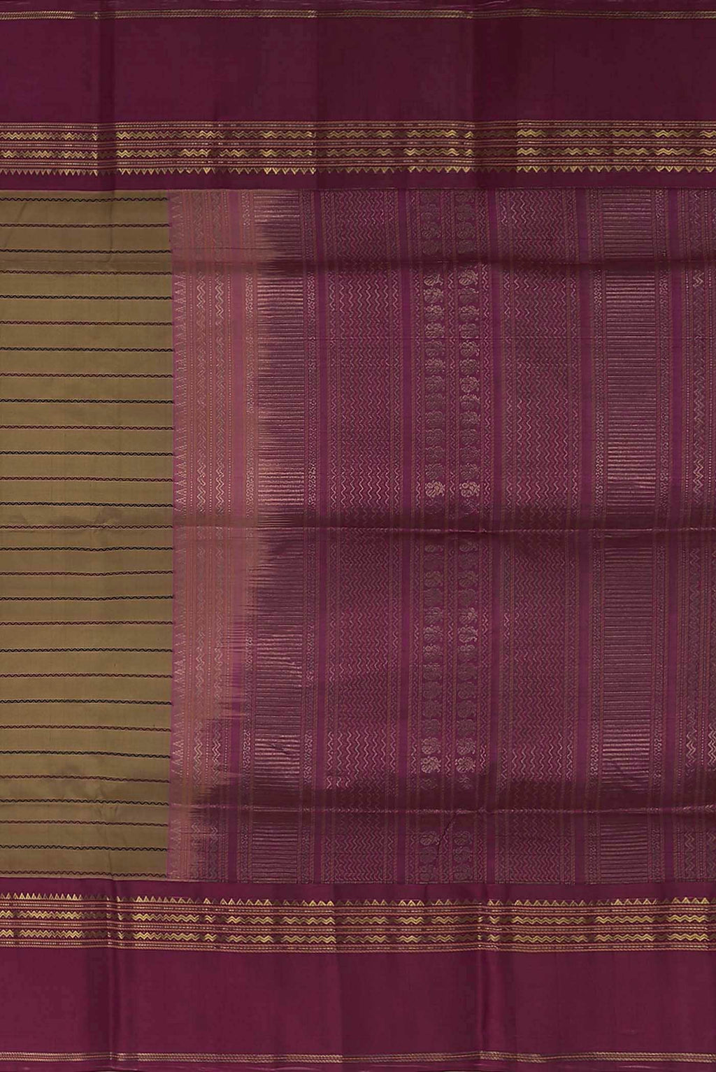 Brown Silk Cotton Saree