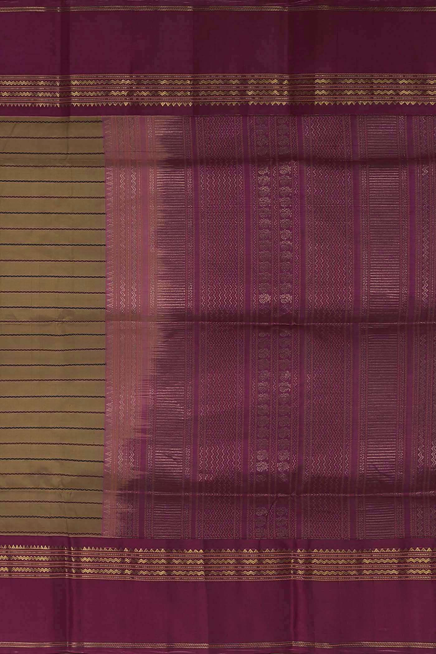 Brown Silk Cotton Saree