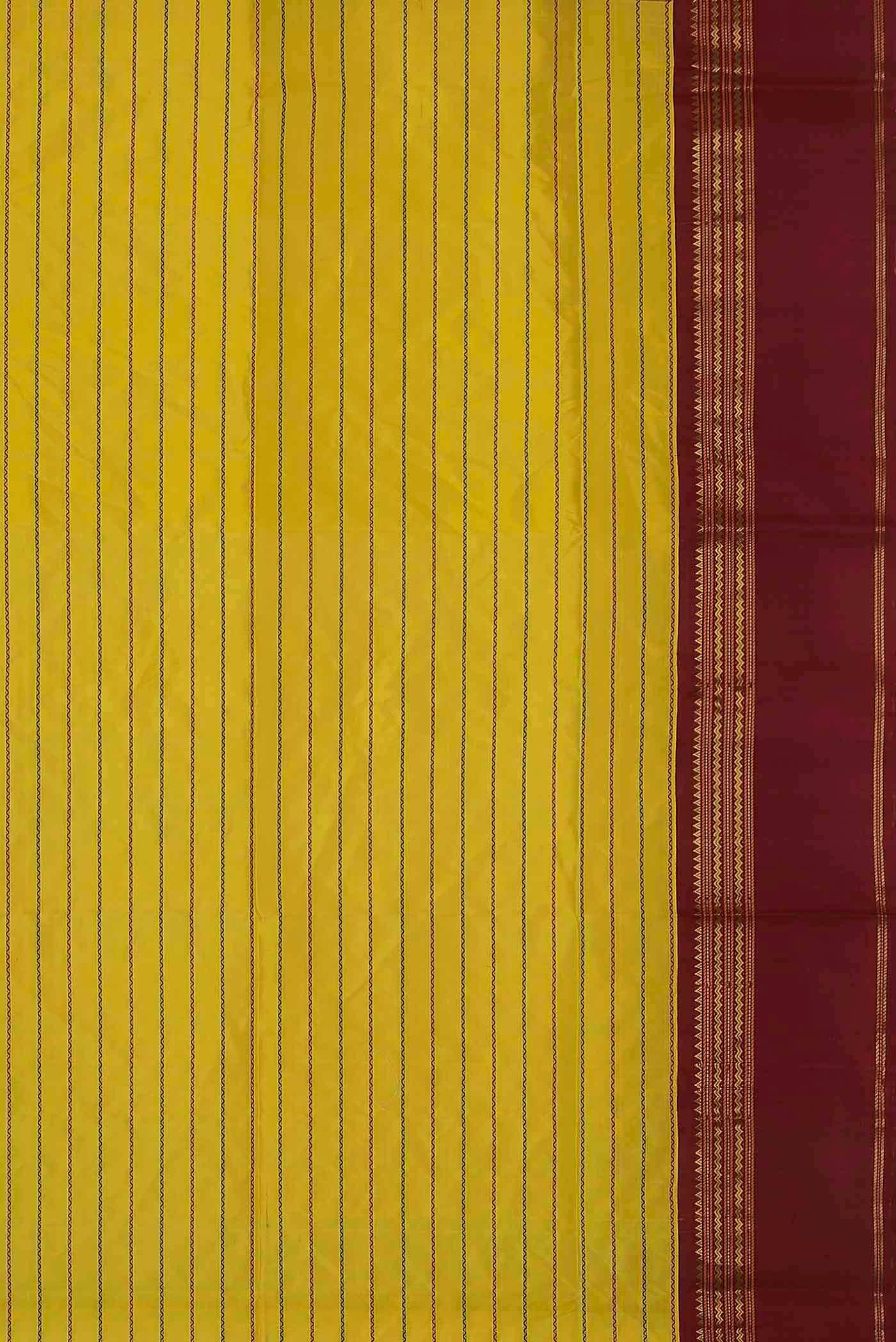 Yellow Silk Cotton Saree