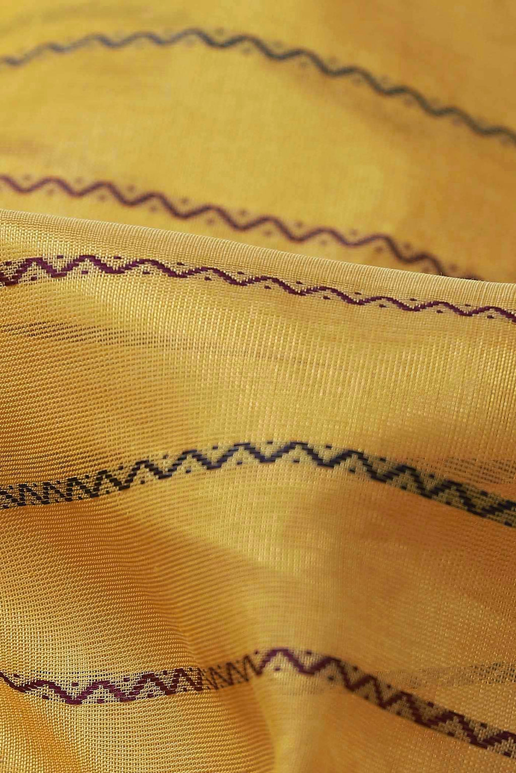 Yellow Silk Cotton Saree
