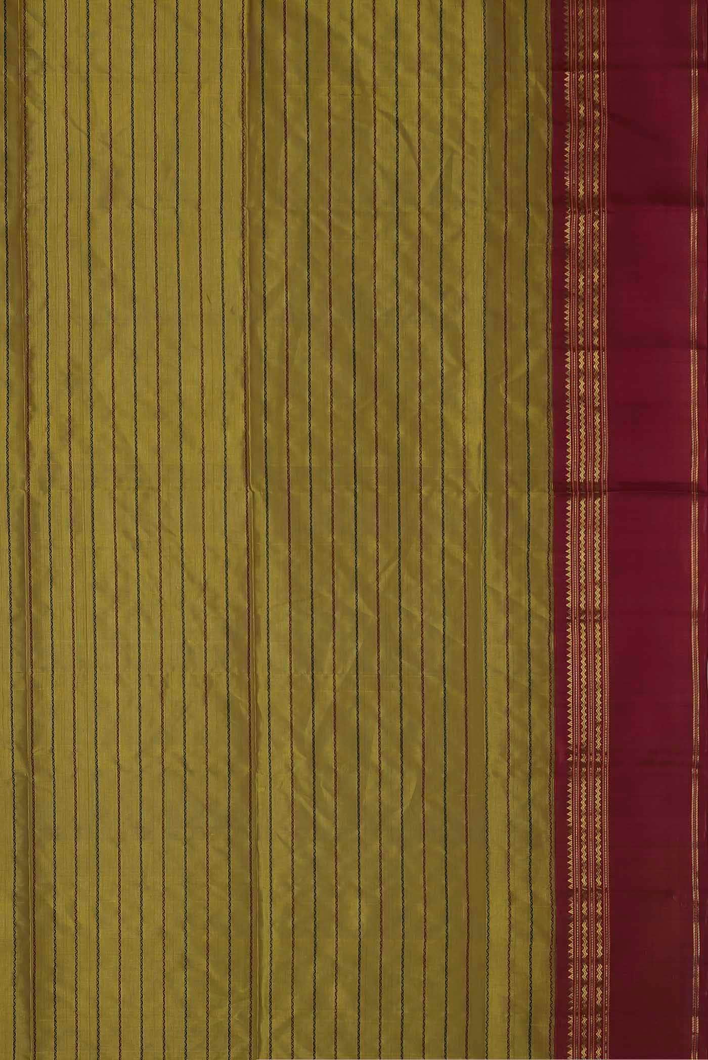 Mustard Silk Cotton Saree