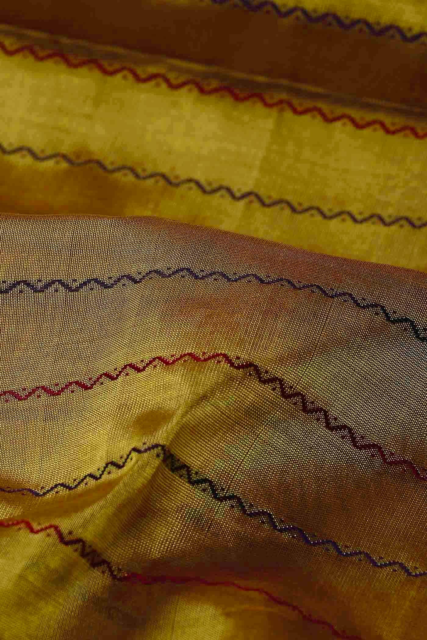 Mustard Silk Cotton Saree