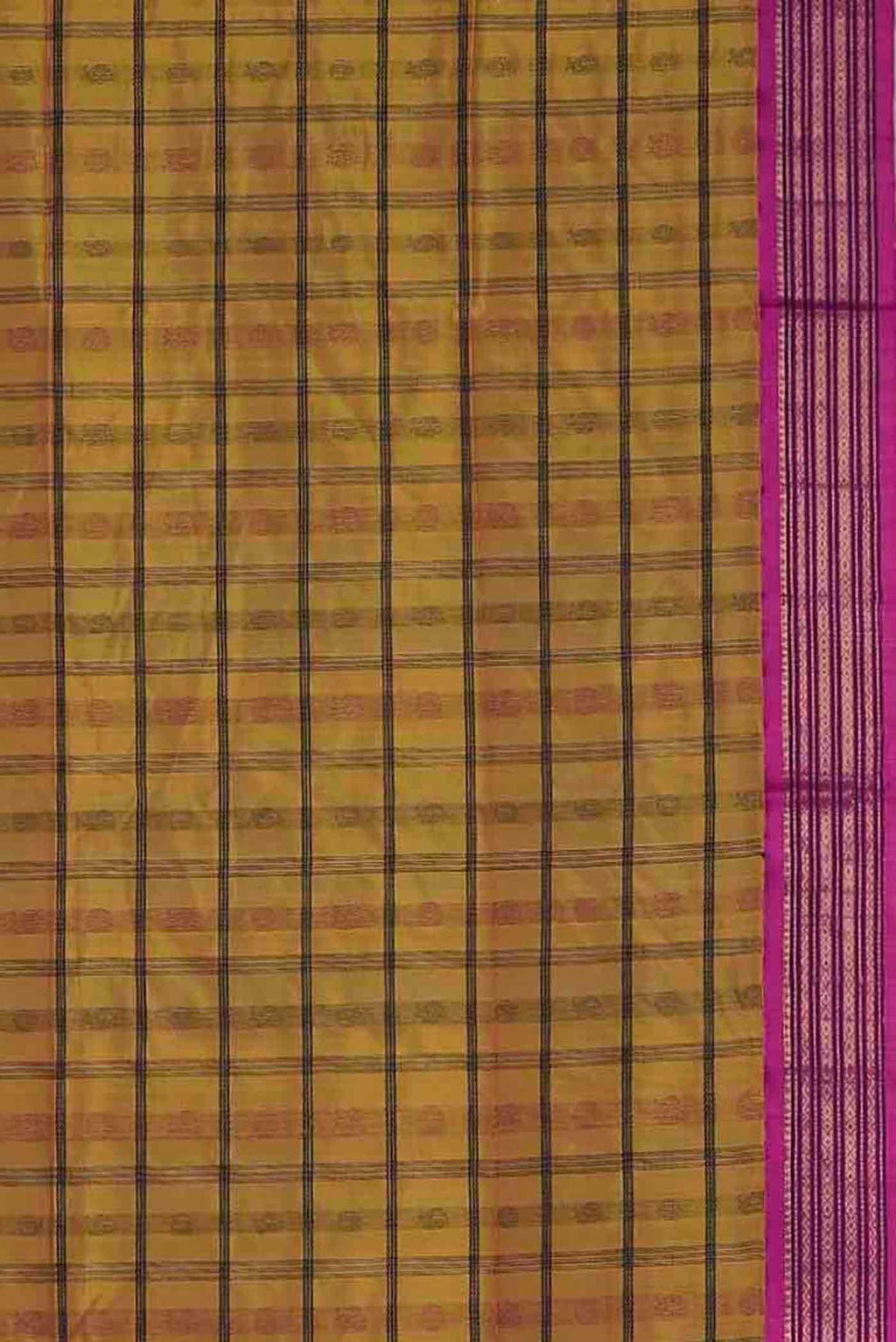 Mustard Silk Cotton Saree