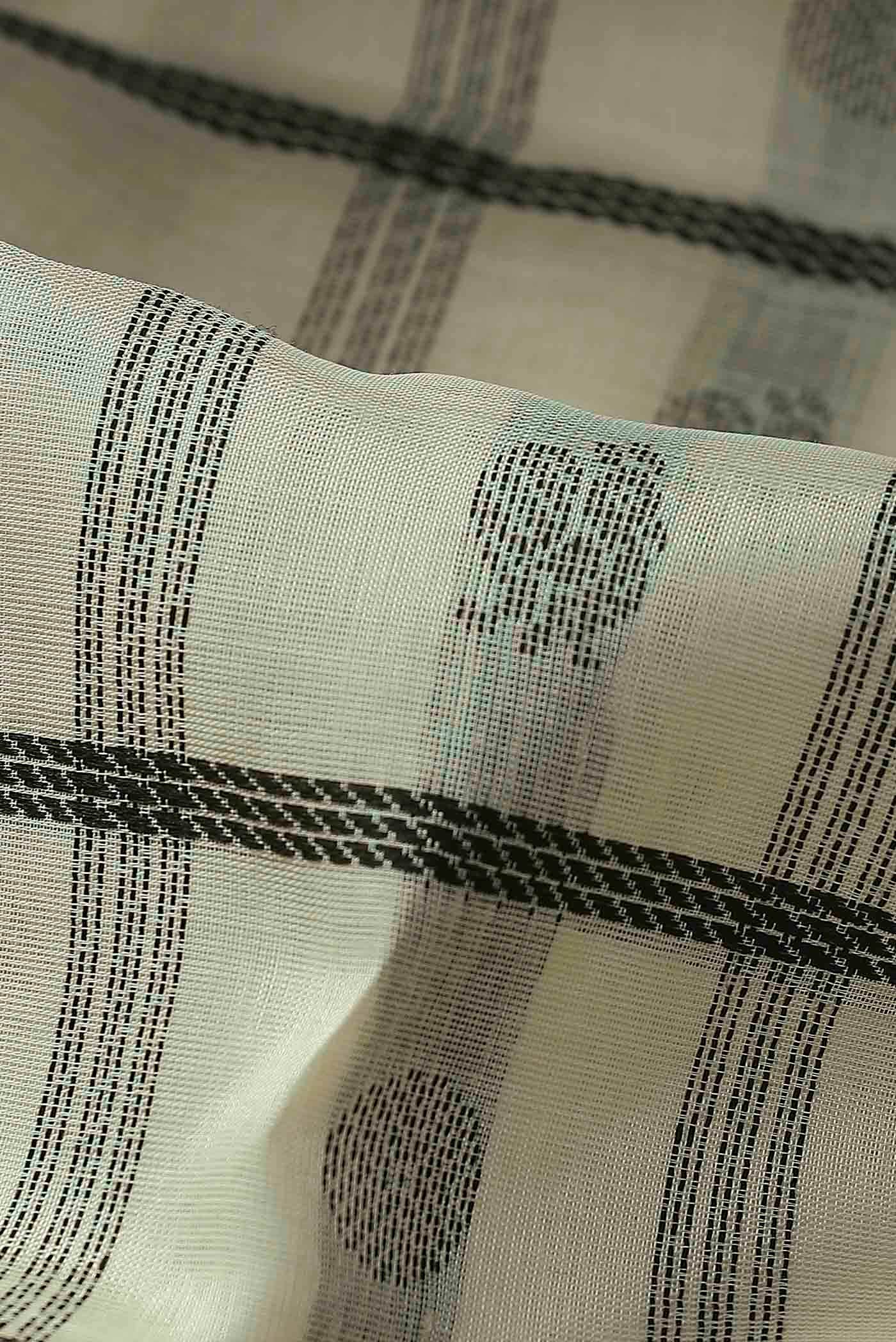 Off White Silk Cotton Saree