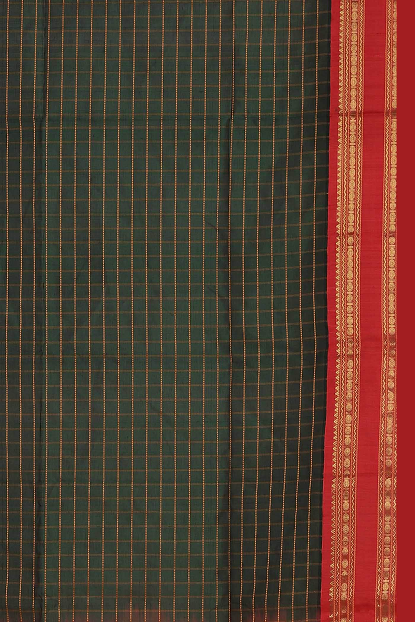 Green Silk Cotton Saree
