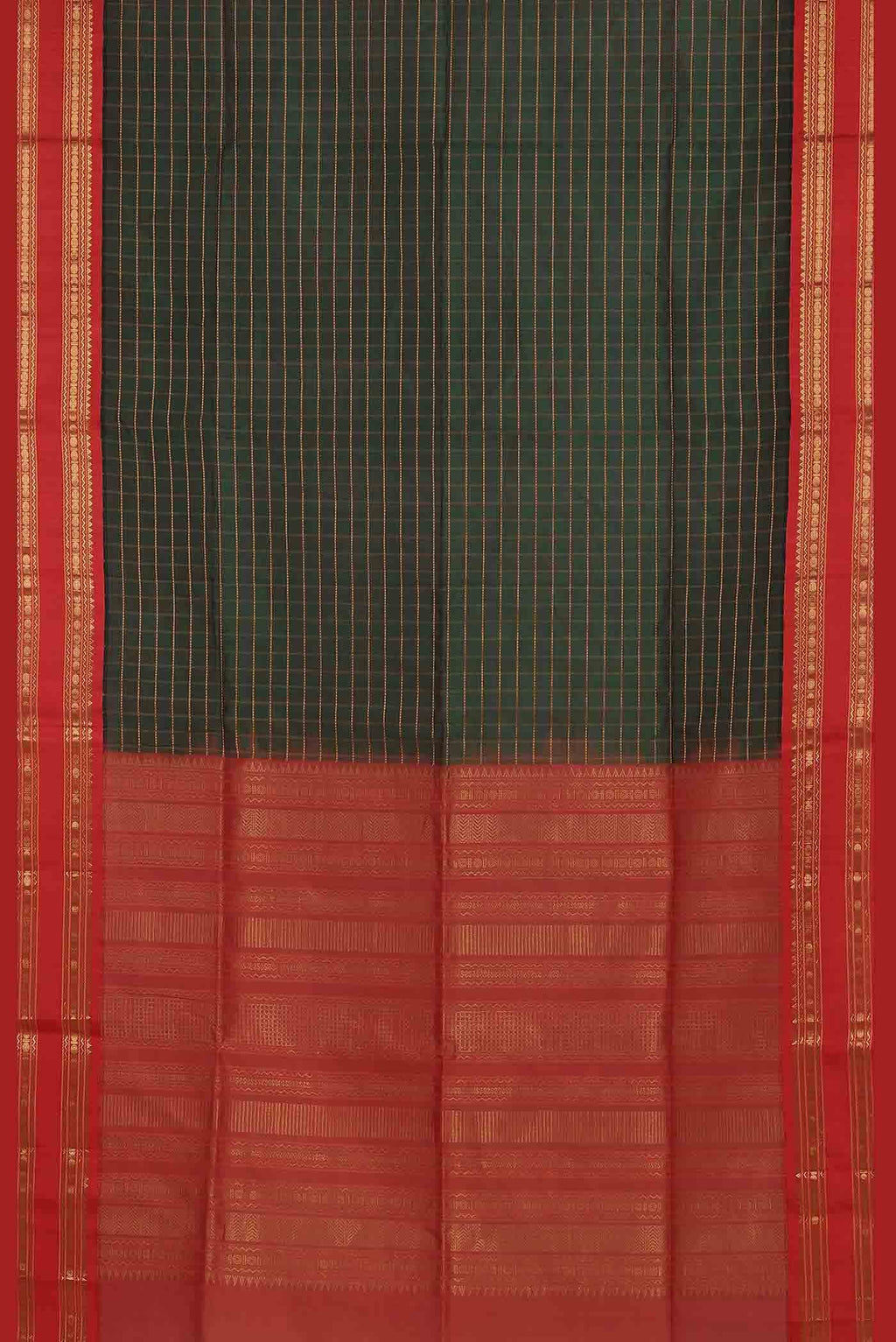 Green Silk Cotton Saree