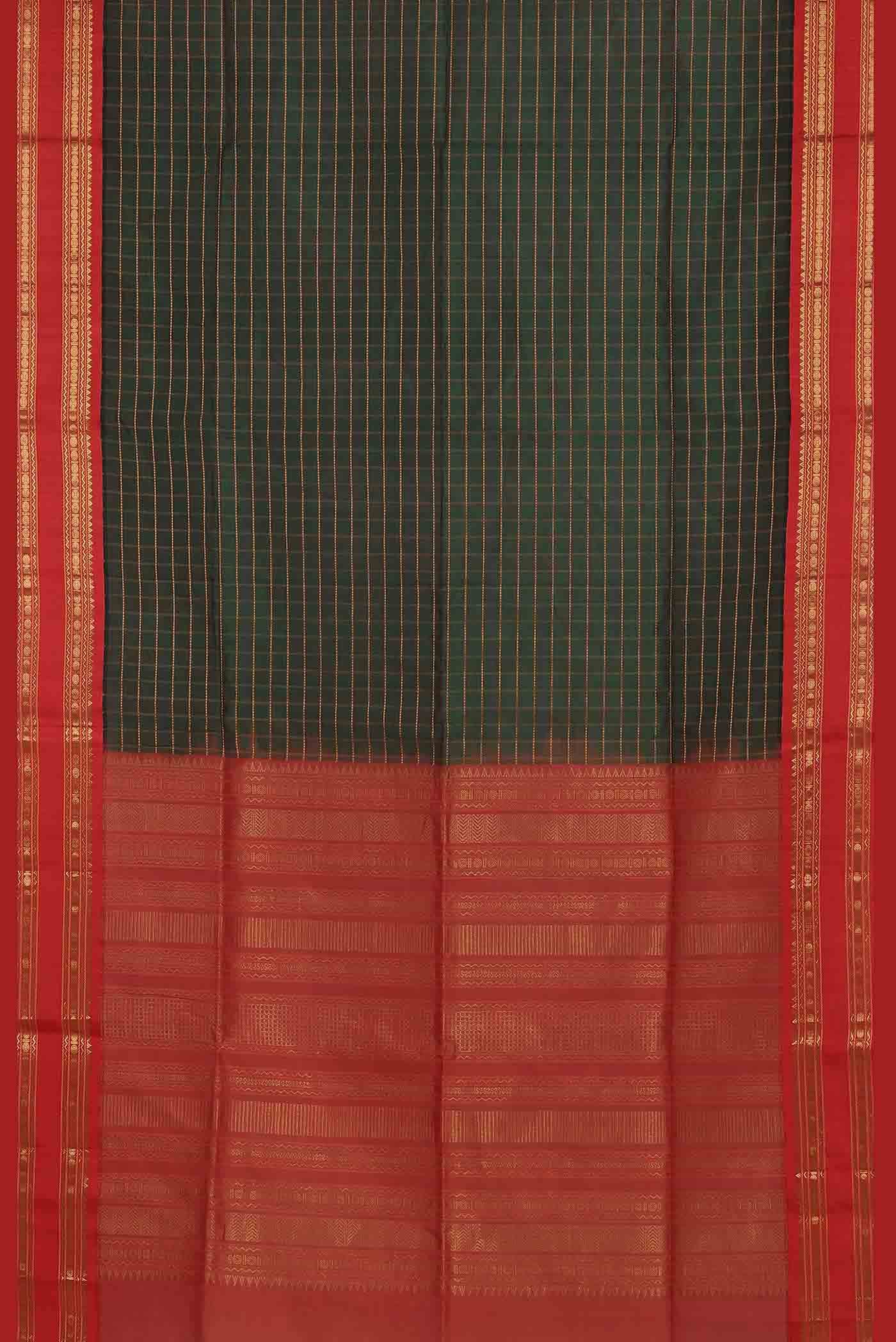 Green Silk Cotton Saree
