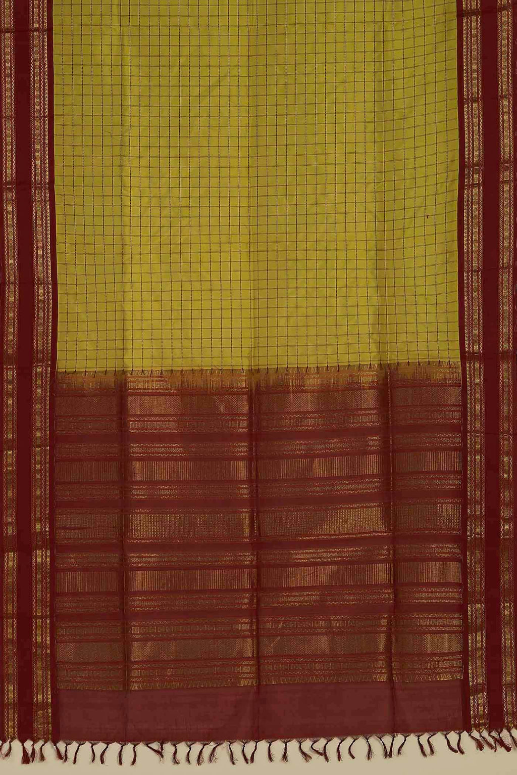 Yellow Silk Cotton Saree