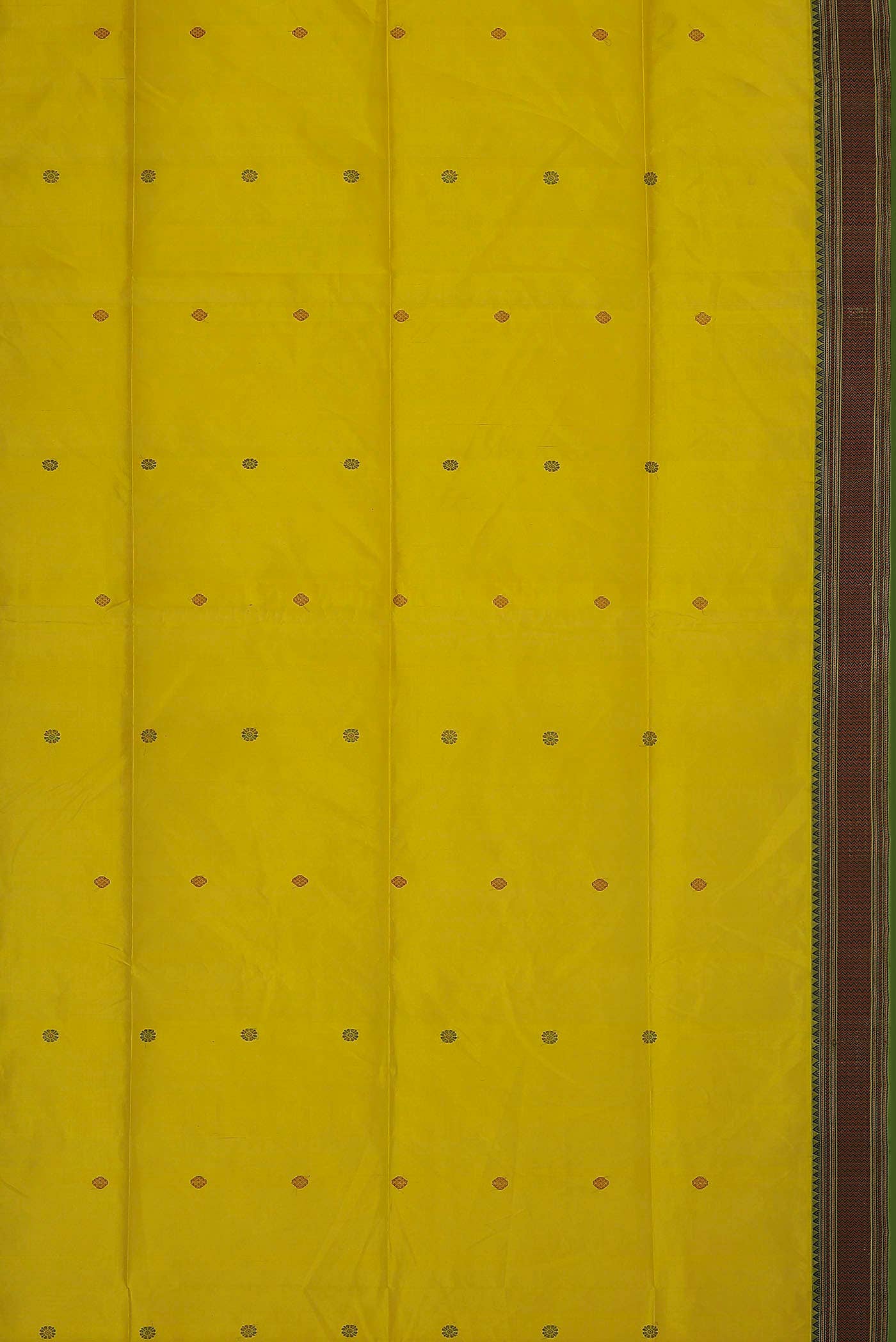 Yellow Silk Cotton Saree