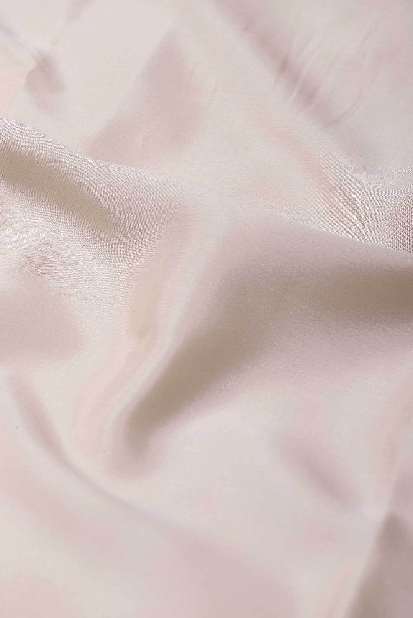 Cream Mysore Crepe Saree