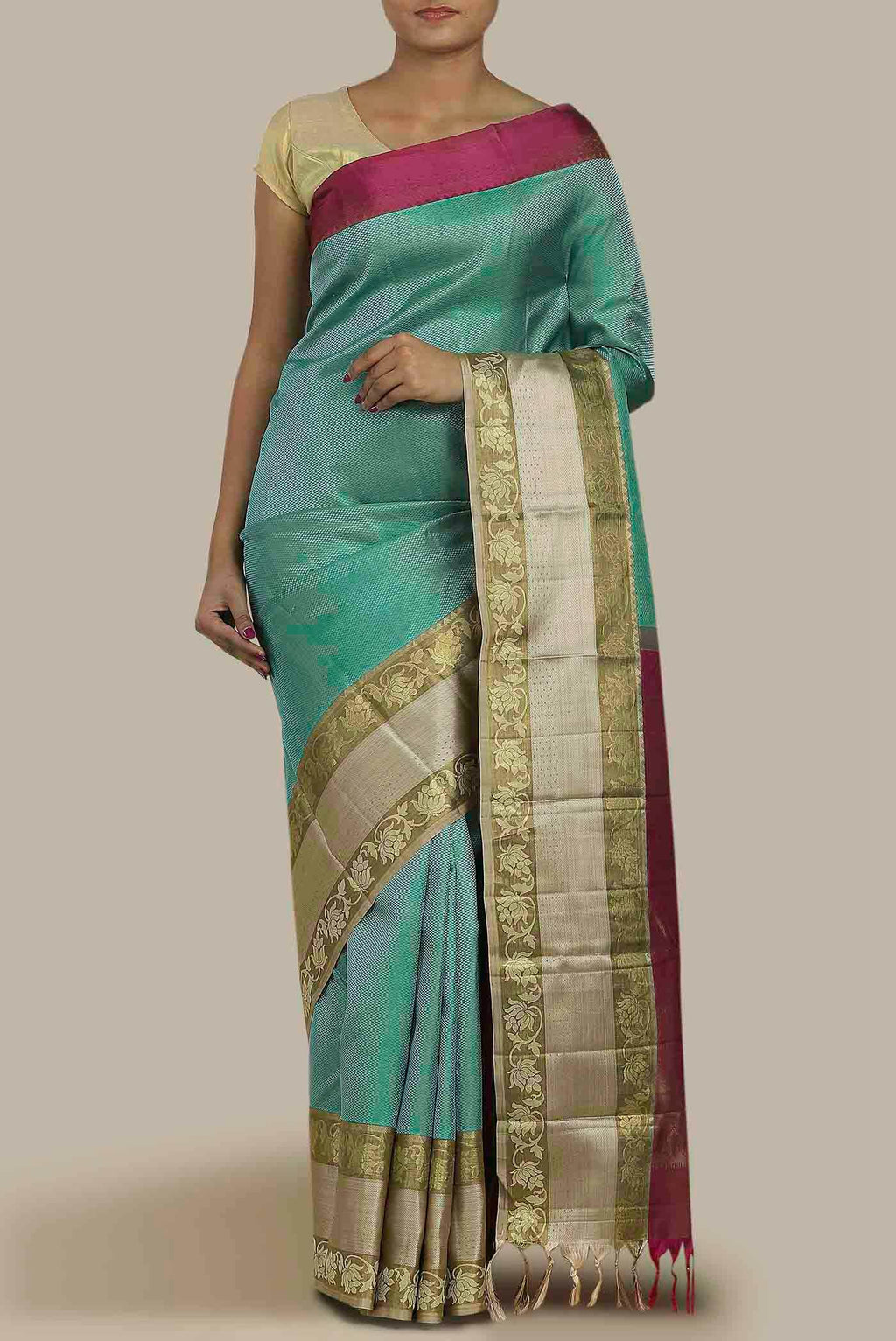Green Kanchipuram Silk Saree