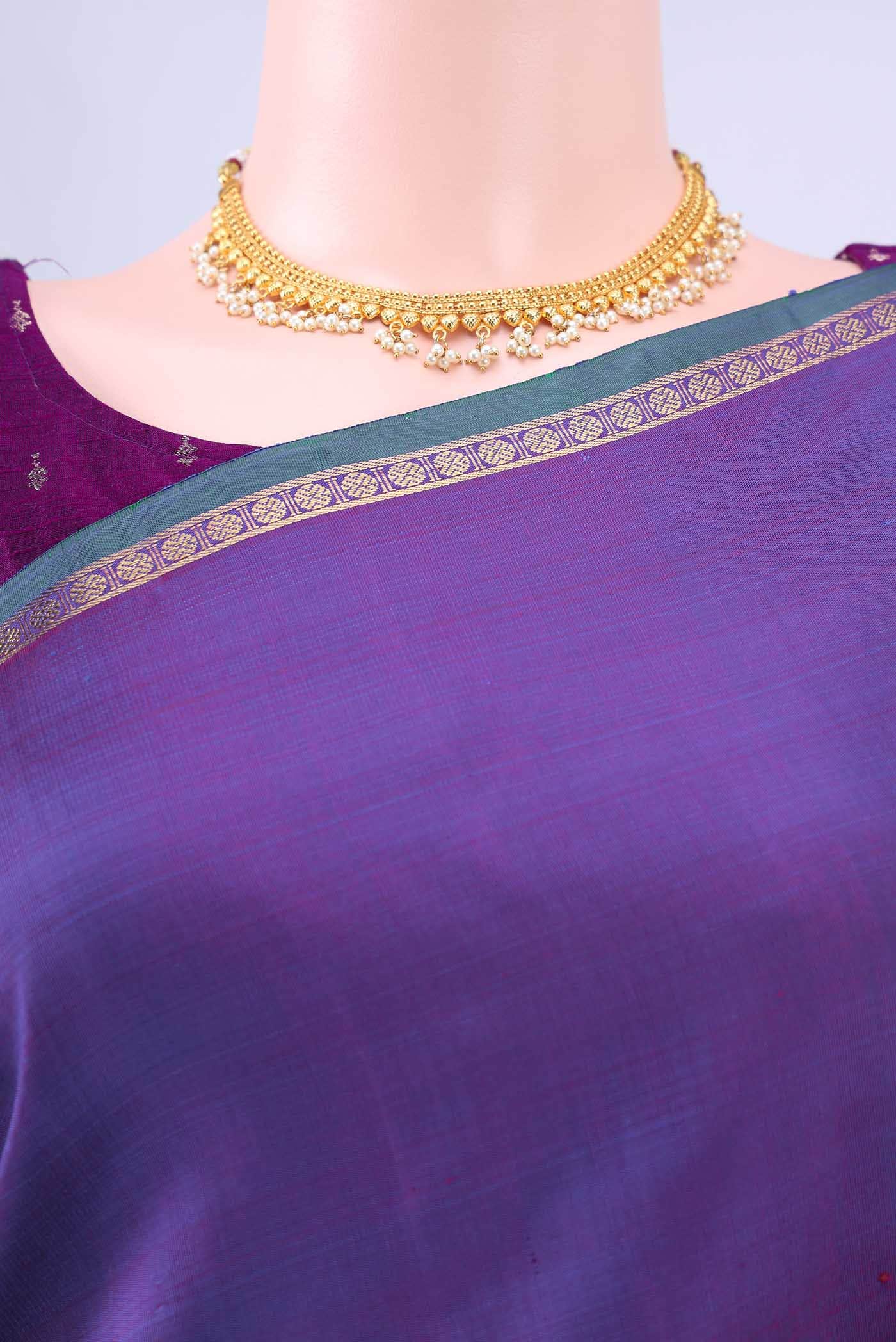 Mustard Kanchipuram Silk Saree