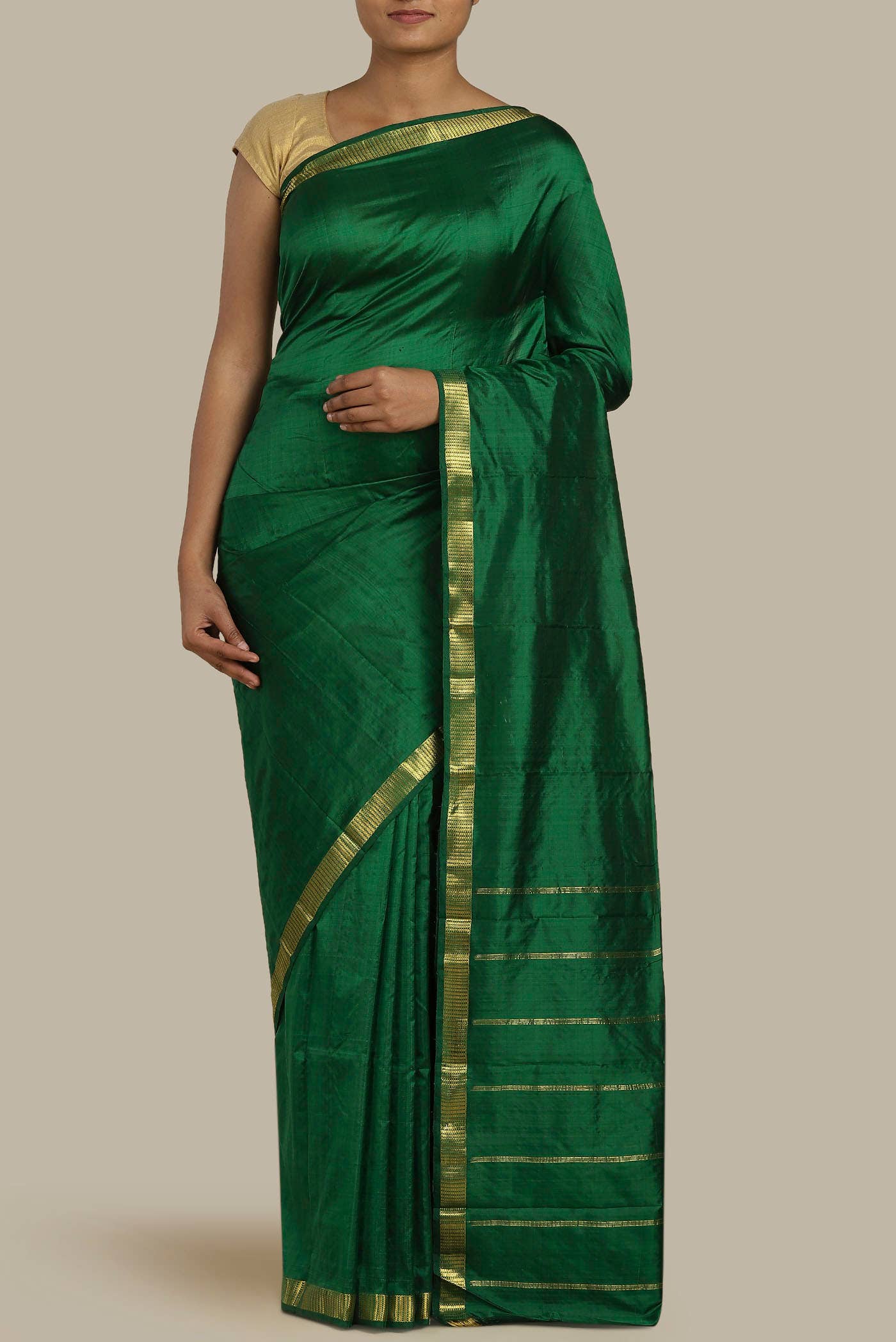 Green Kanchipuram Silk Saree