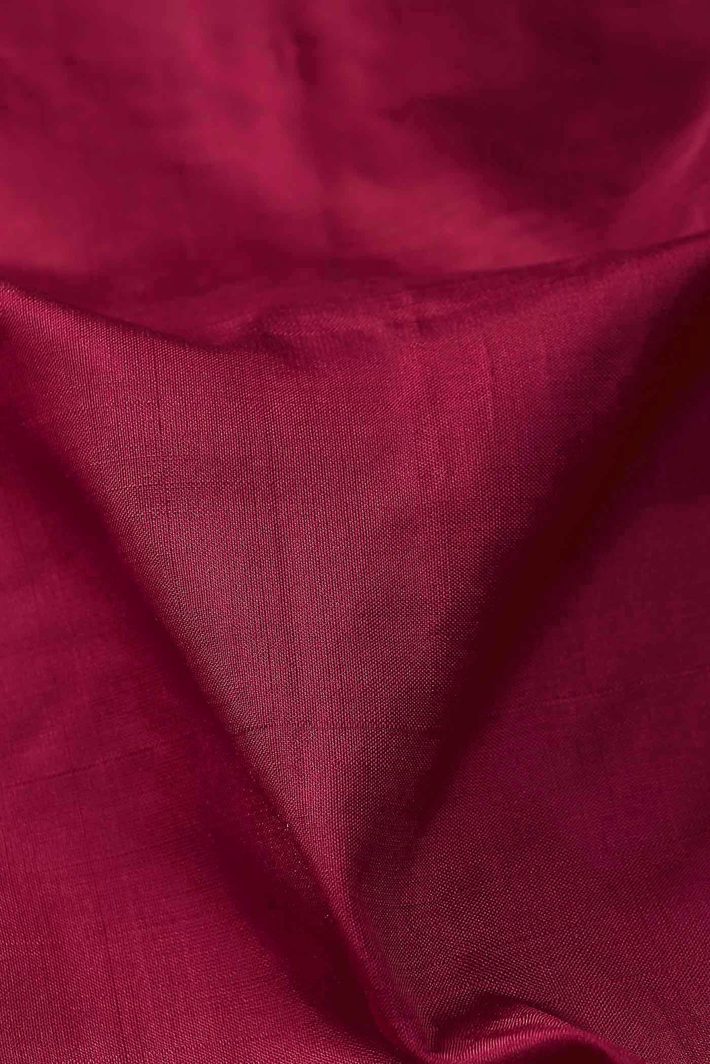 Maroon Kanchipuram Silk Saree