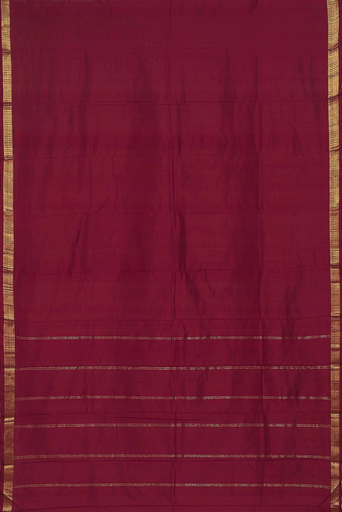 Maroon Kanchipuram Silk Saree