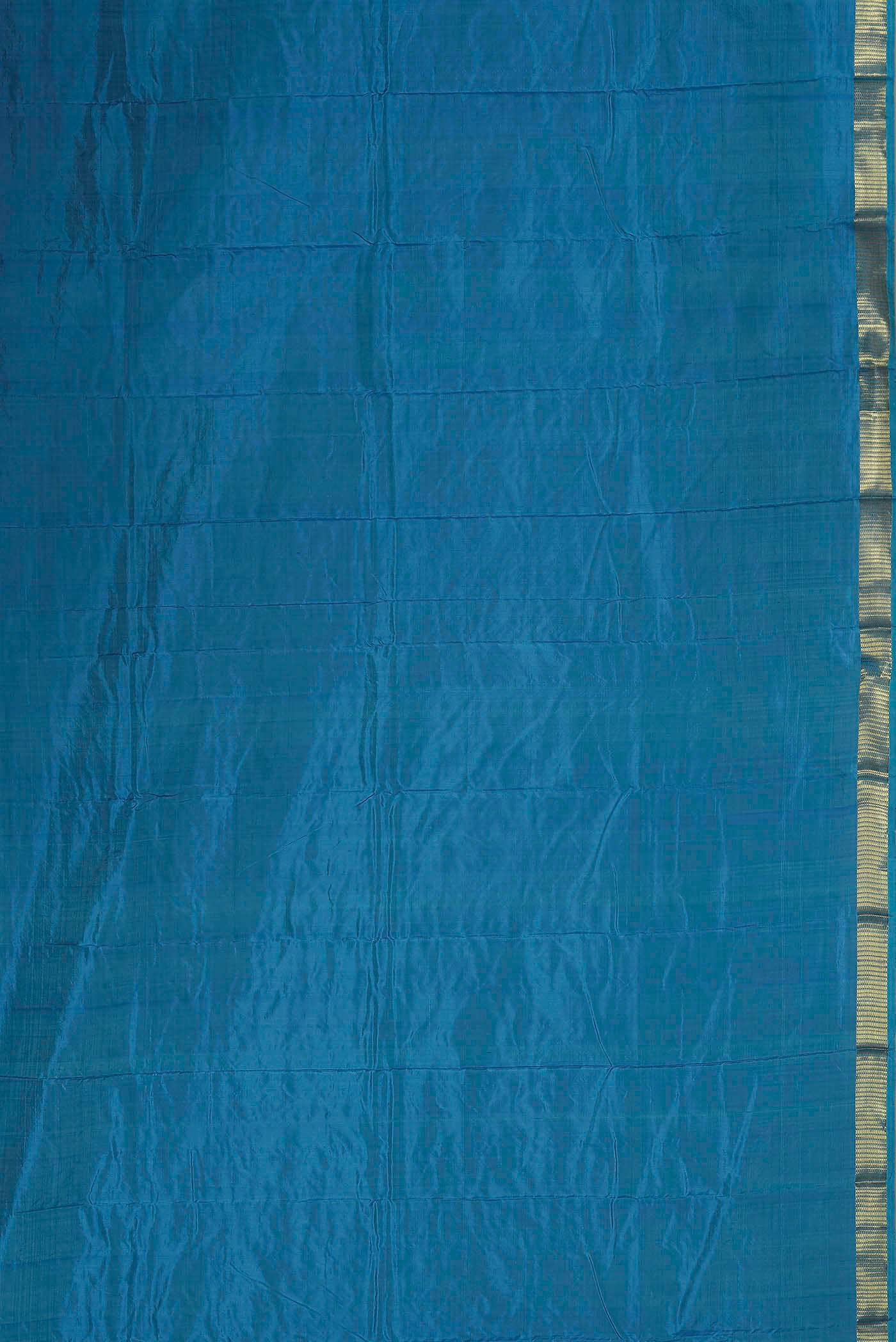 Blue Kanchipuram Silk Saree