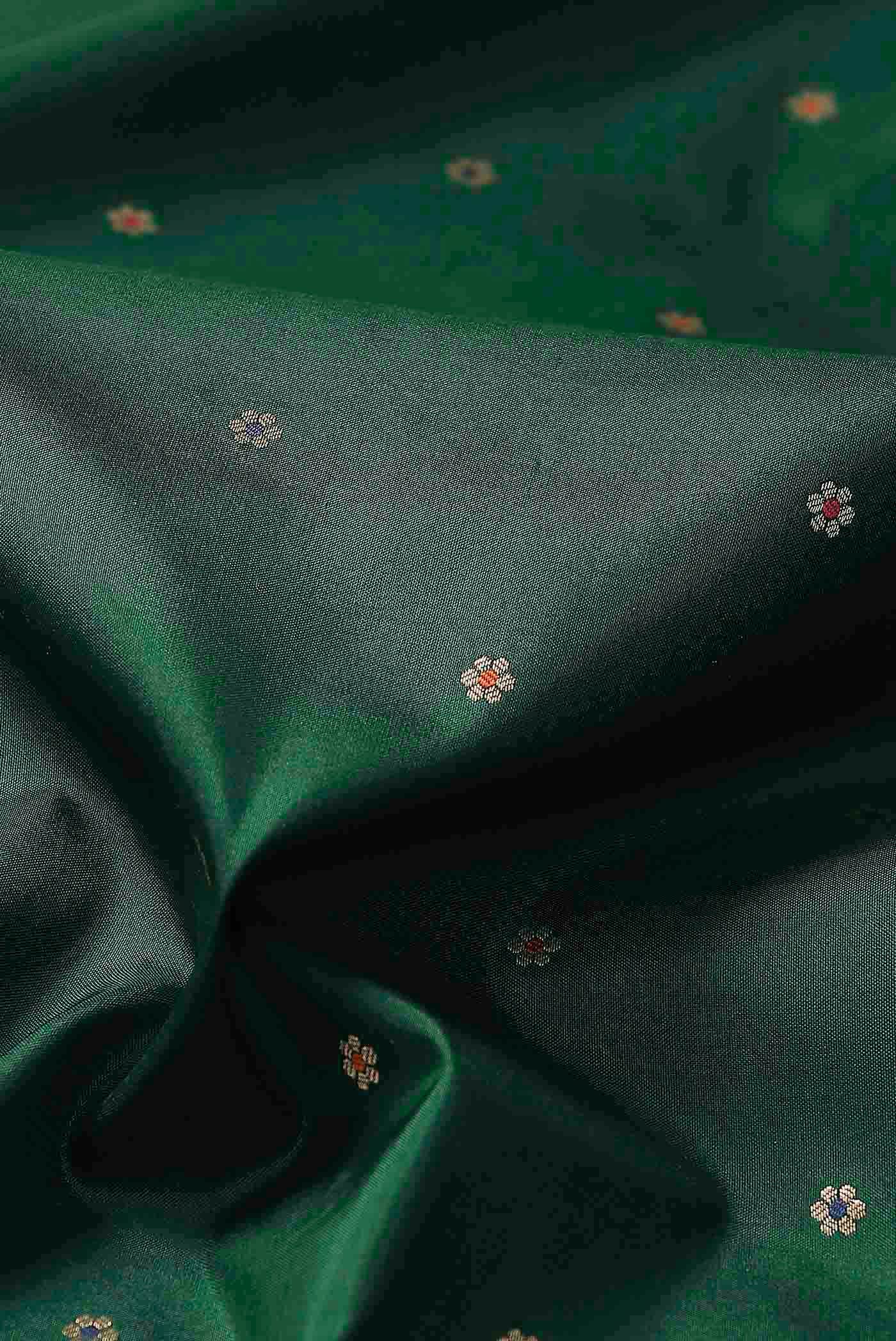 Green Banarasi Silk Saree