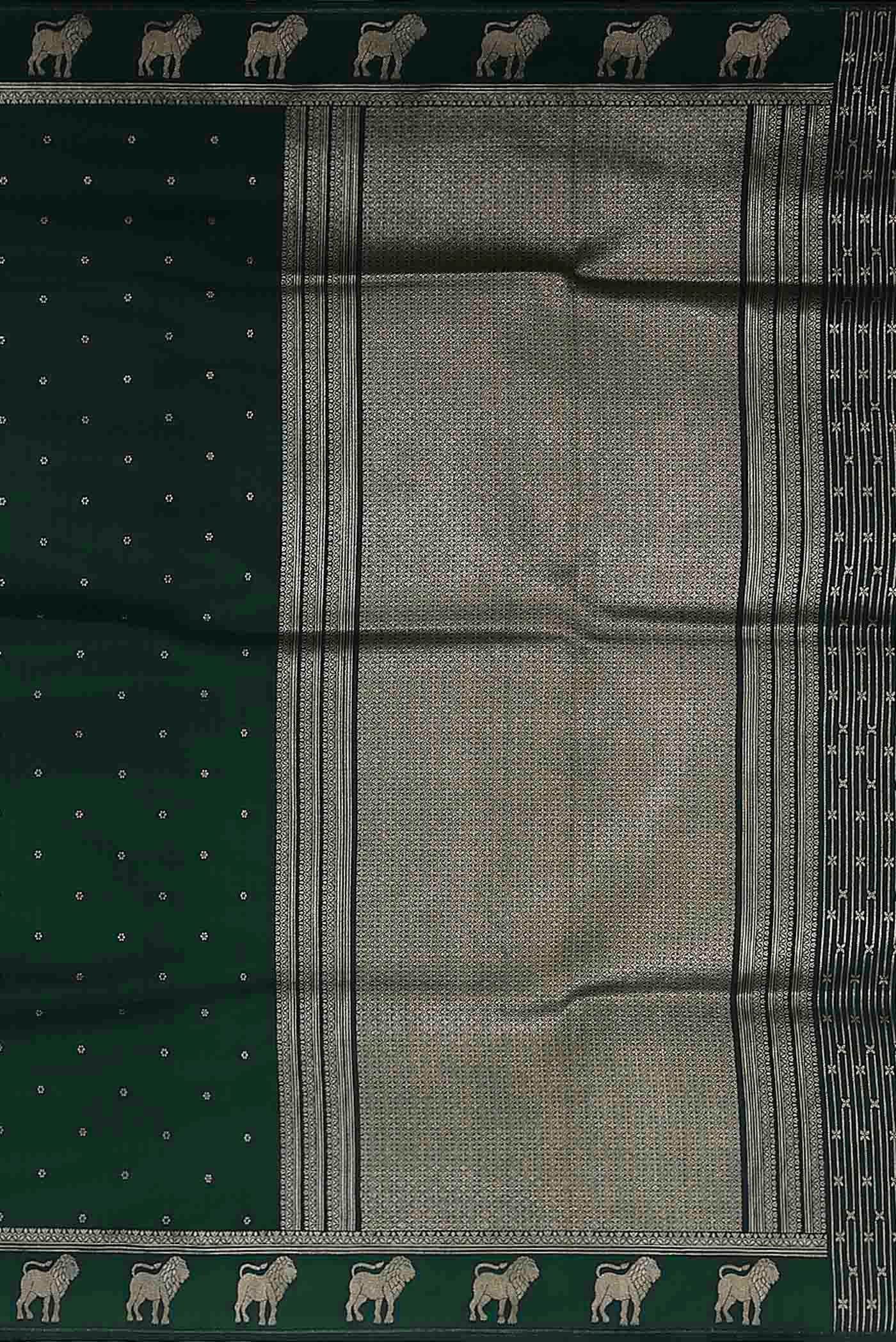 Green Banarasi Silk Saree