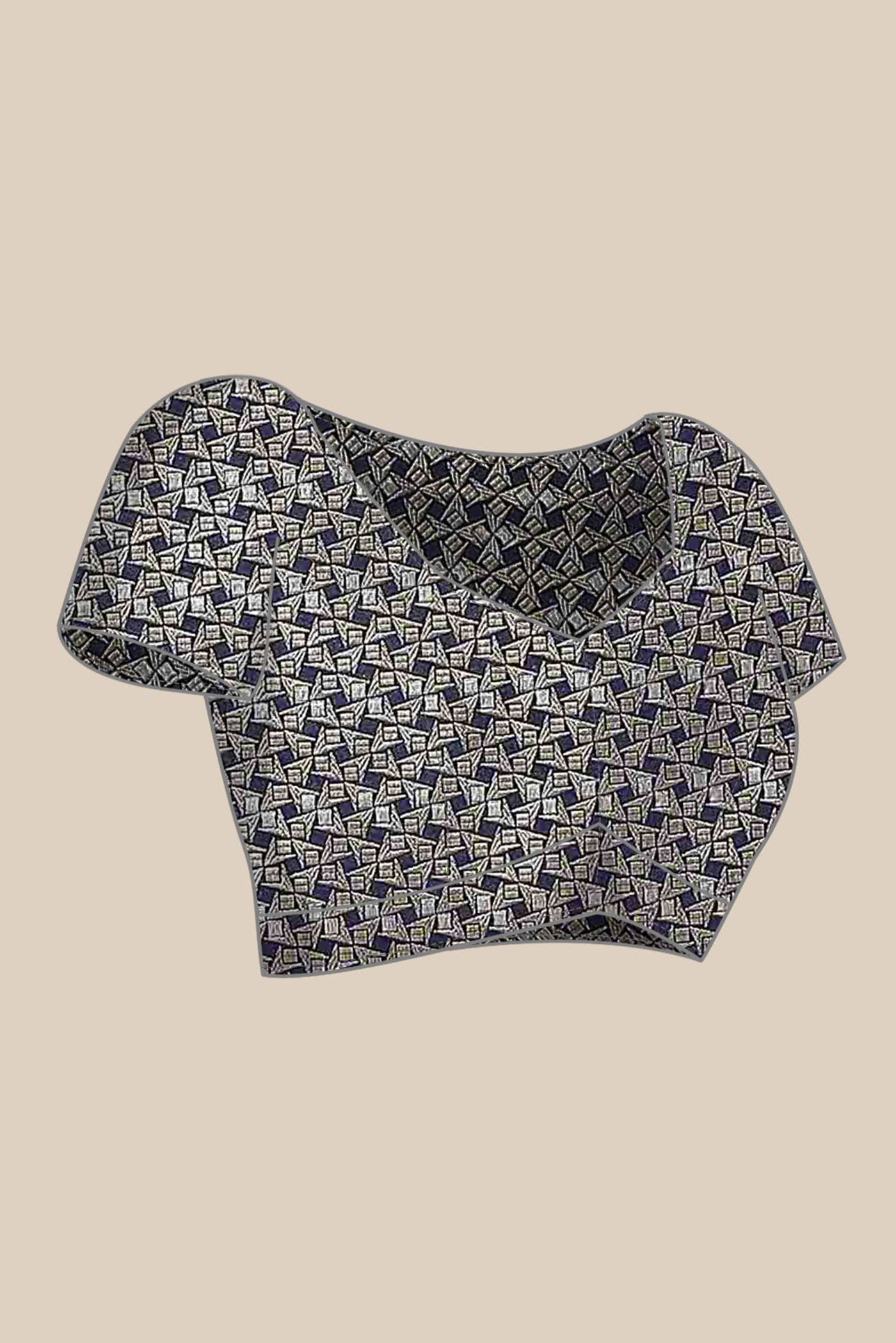 Blue Banarasi Silk Saree