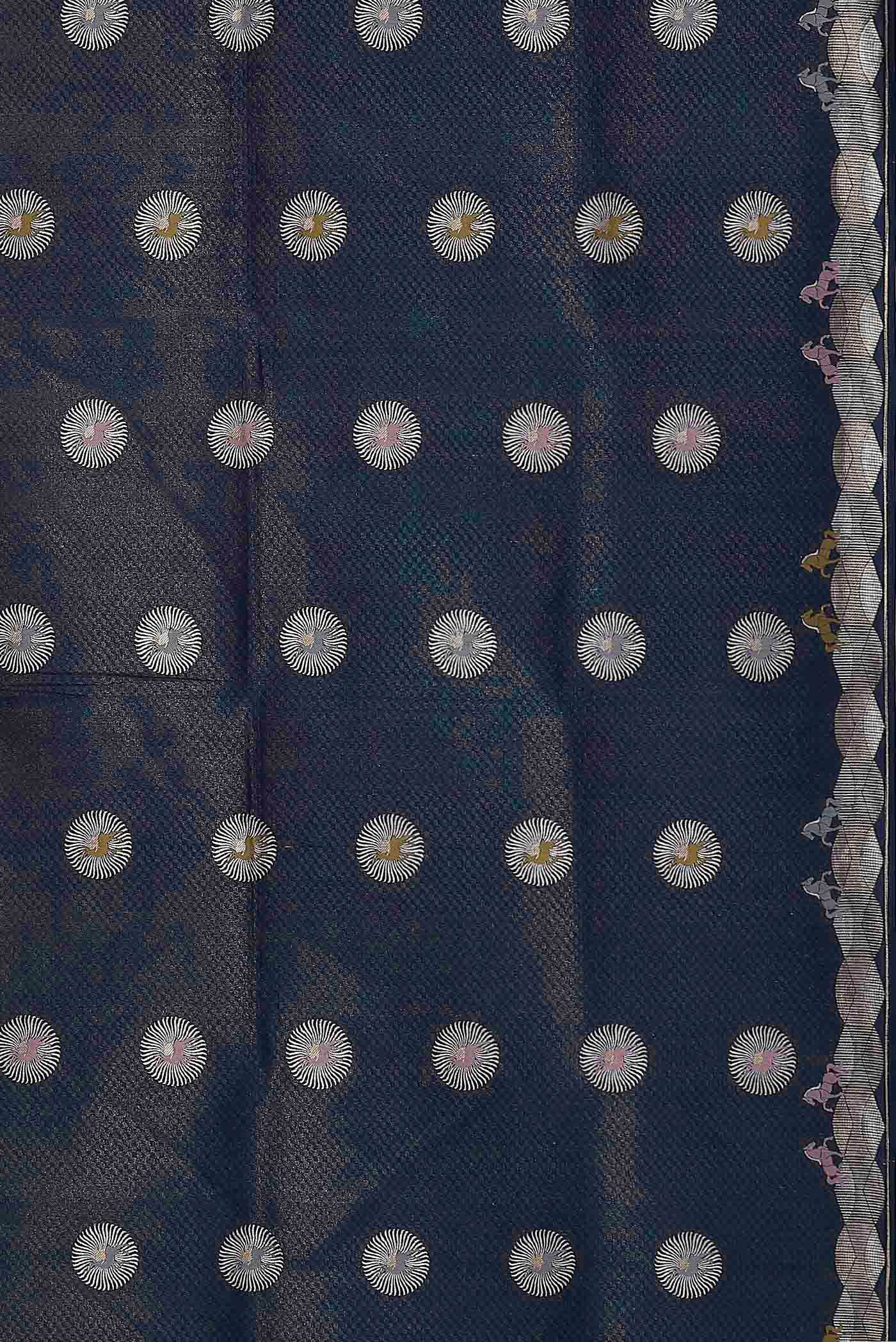 Blue Banarasi Silk Saree