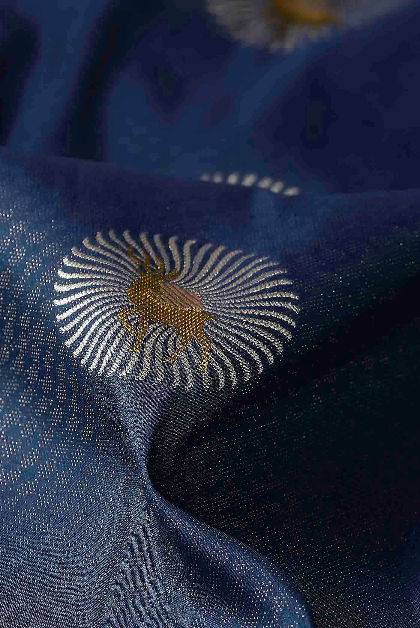 Blue Banarasi Silk Saree