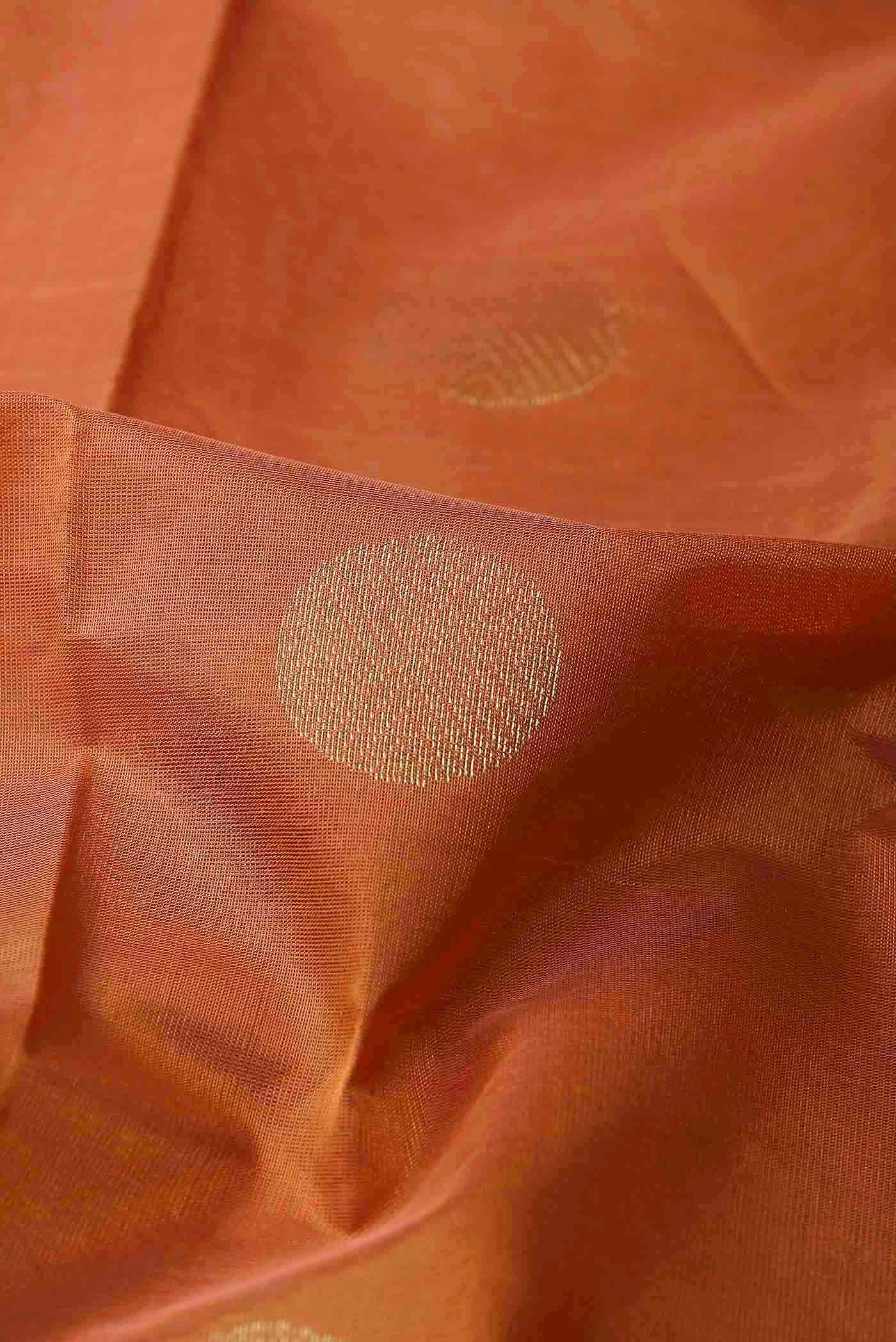 Orange Silk Cotton Saree