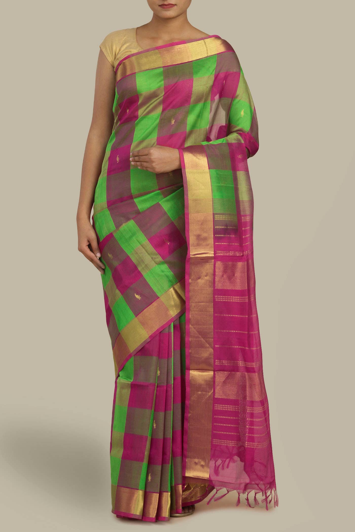 Multi Silk Cotton Saree
