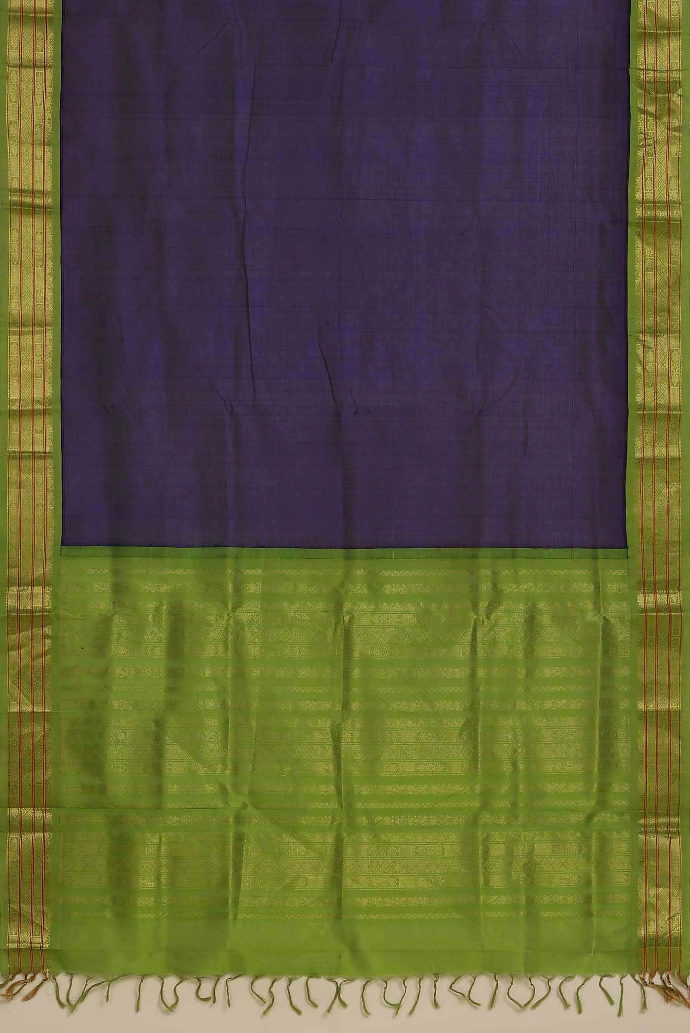 Blue Silk Cotton Saree