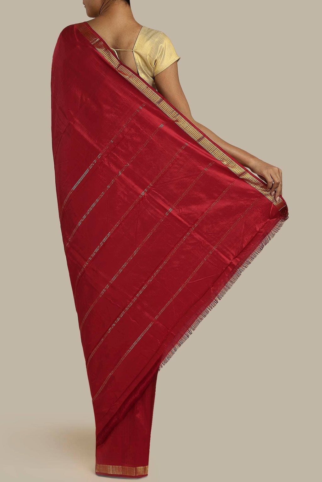 Red Kanchipuram Silk Saree