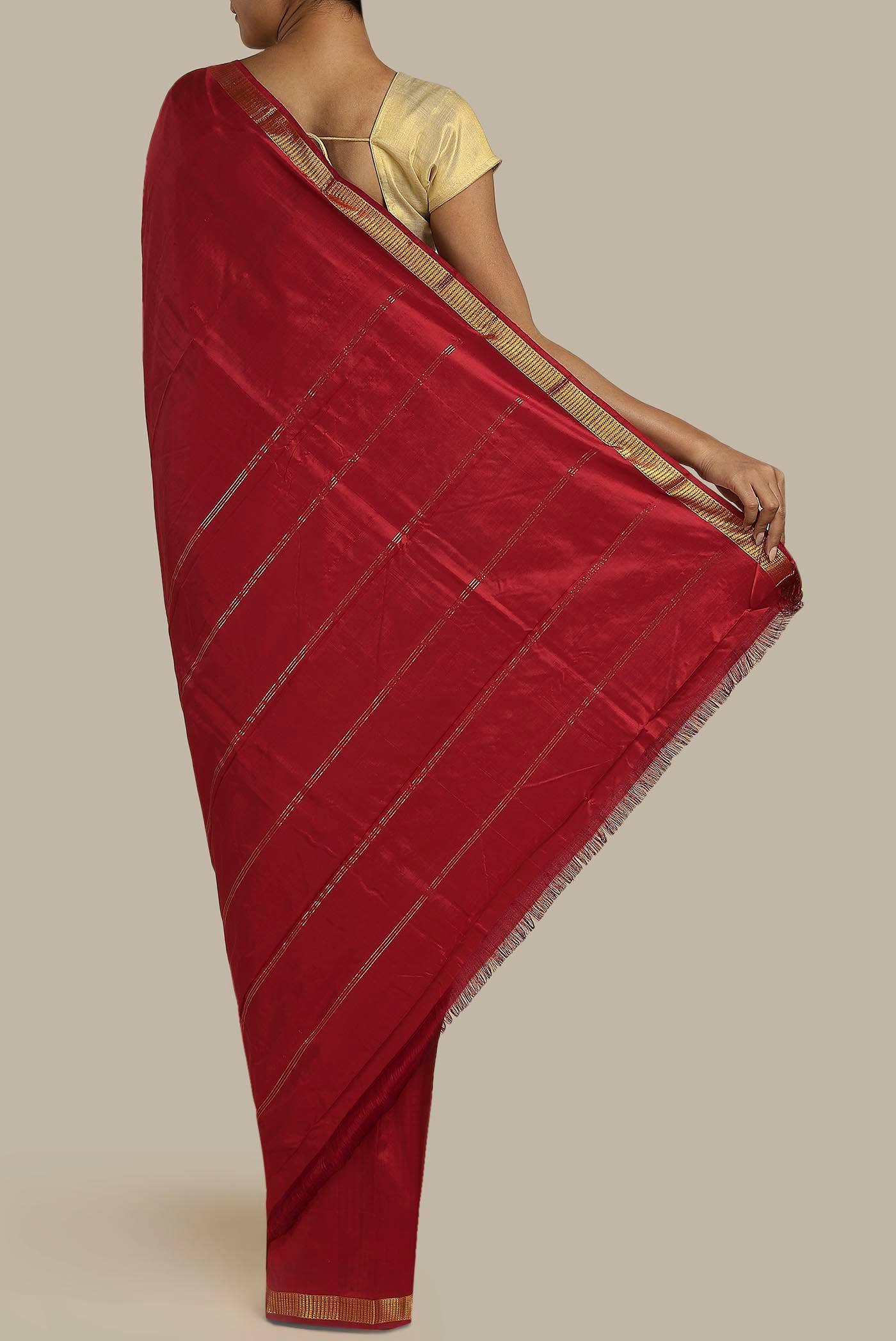 Red Kanchipuram Silk Saree