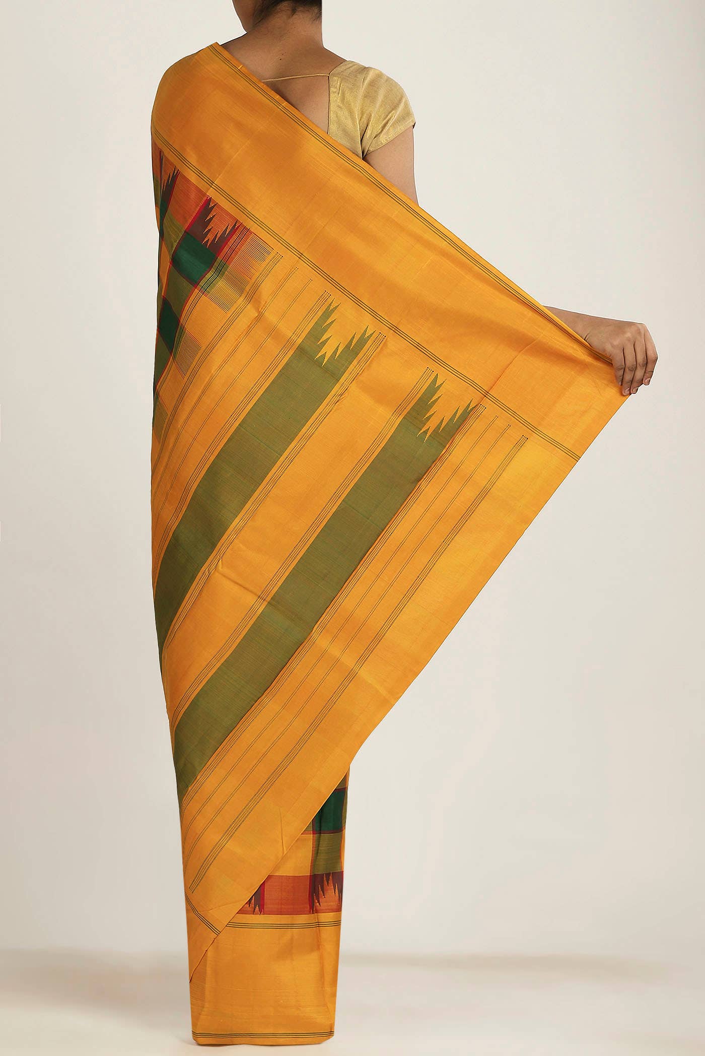Multi Kanchipuram Silk Saree