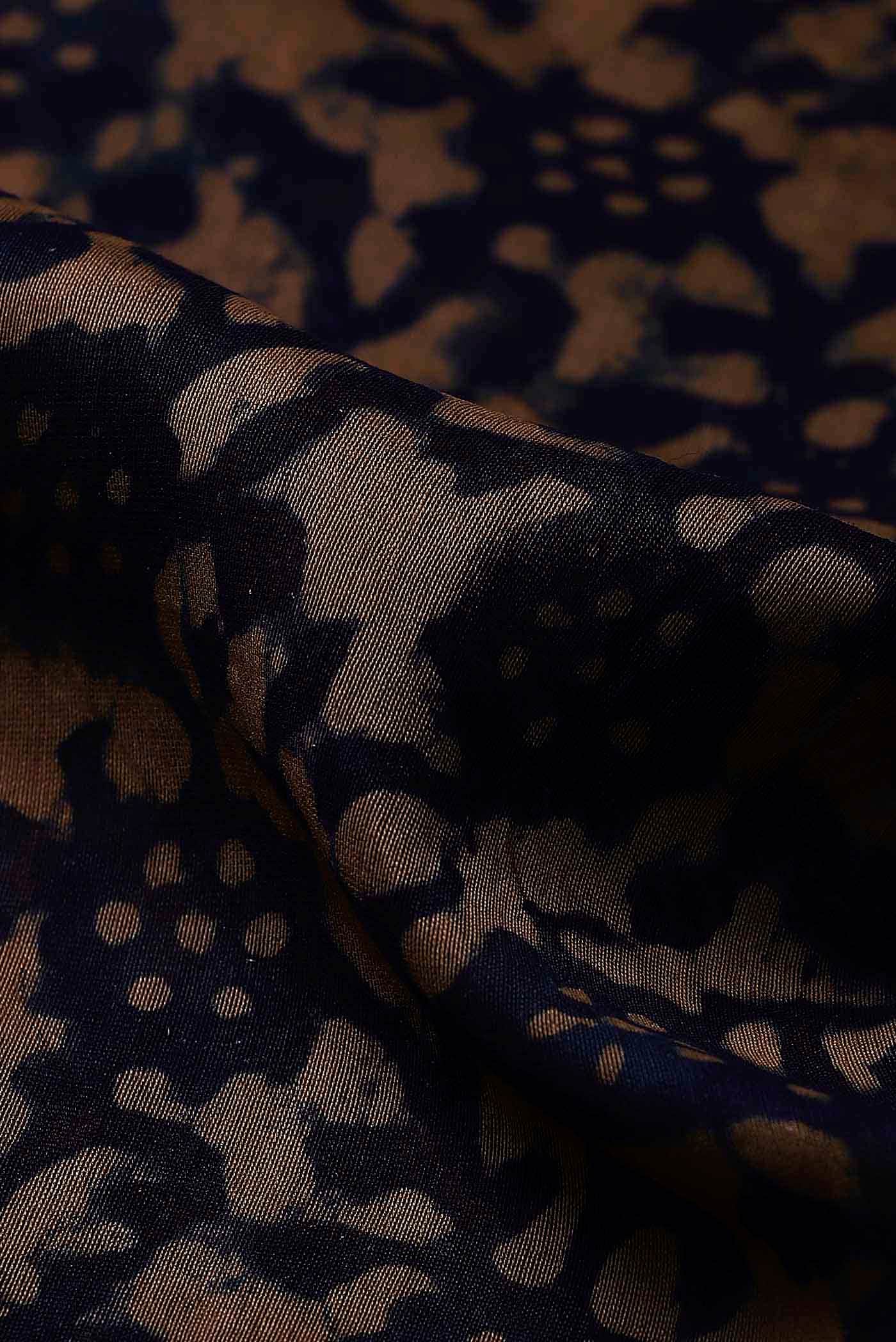 Black Maheshwari Silk Cotton Saree