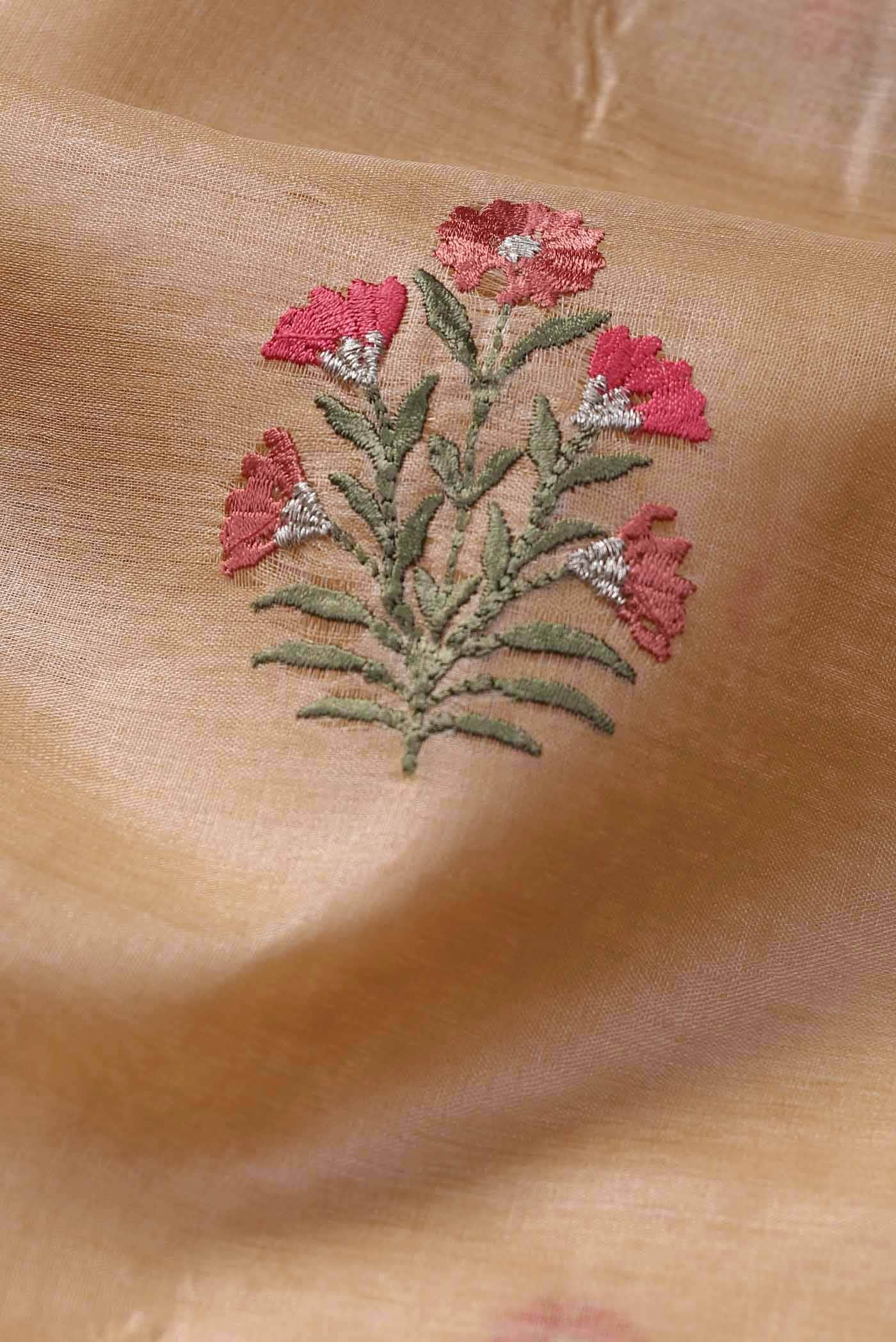 Beige Banarasi Tussar Silk Saree