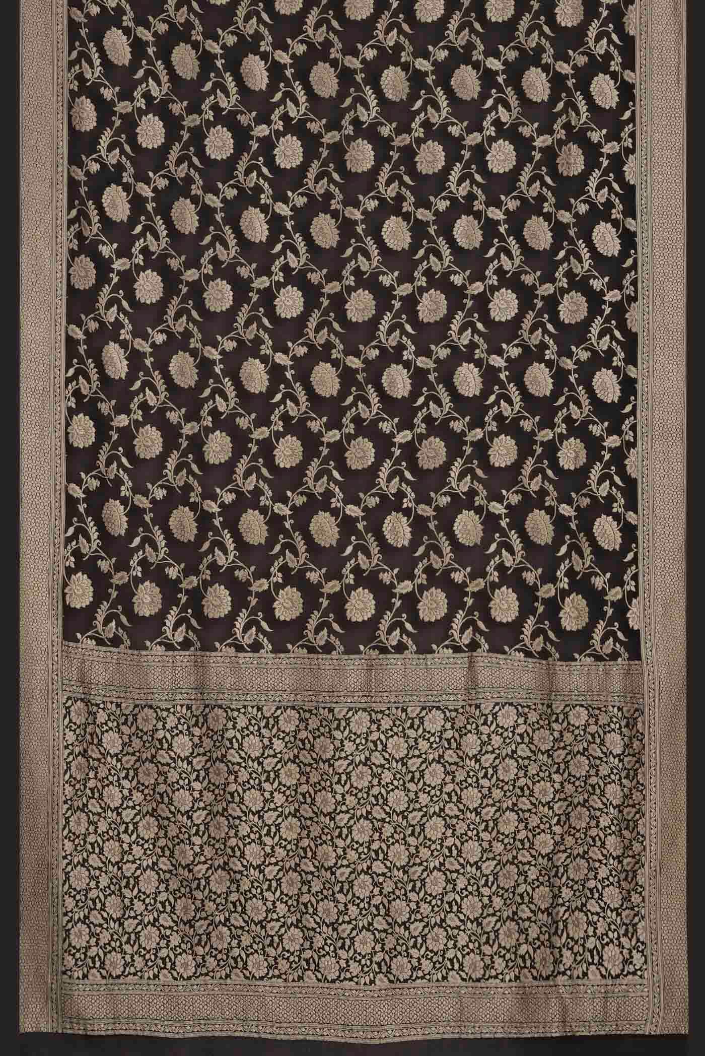 Black Banarasi Georgette Saree
