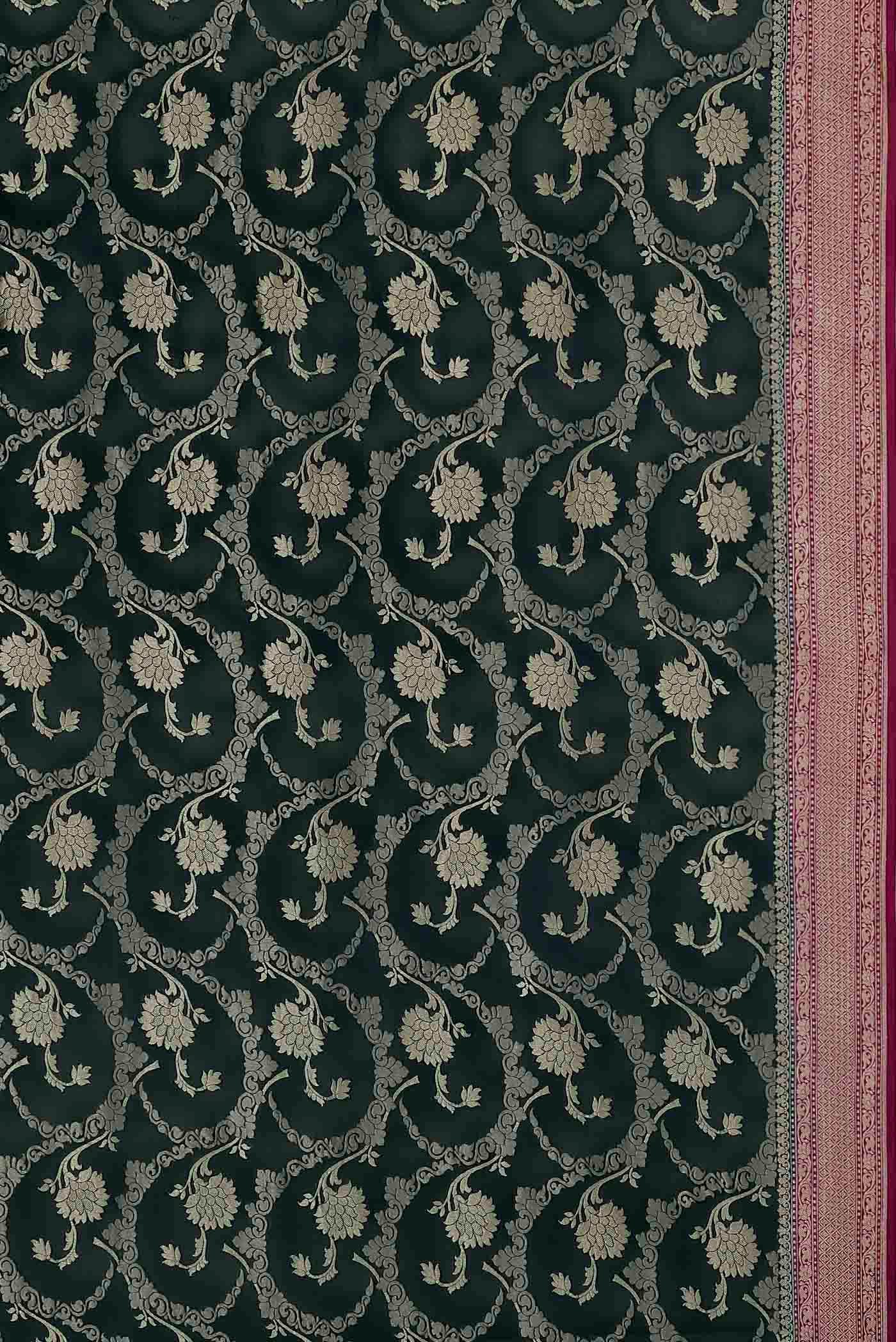 Blue Banarasi Georgette Saree
