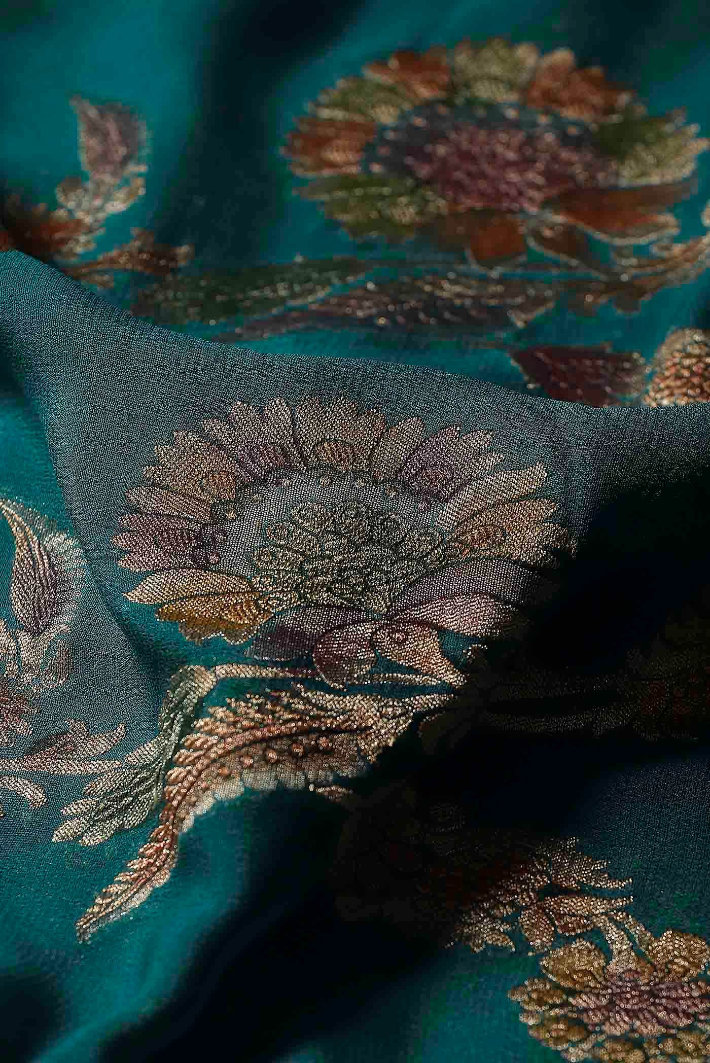 Green Banarasi Silk Saree