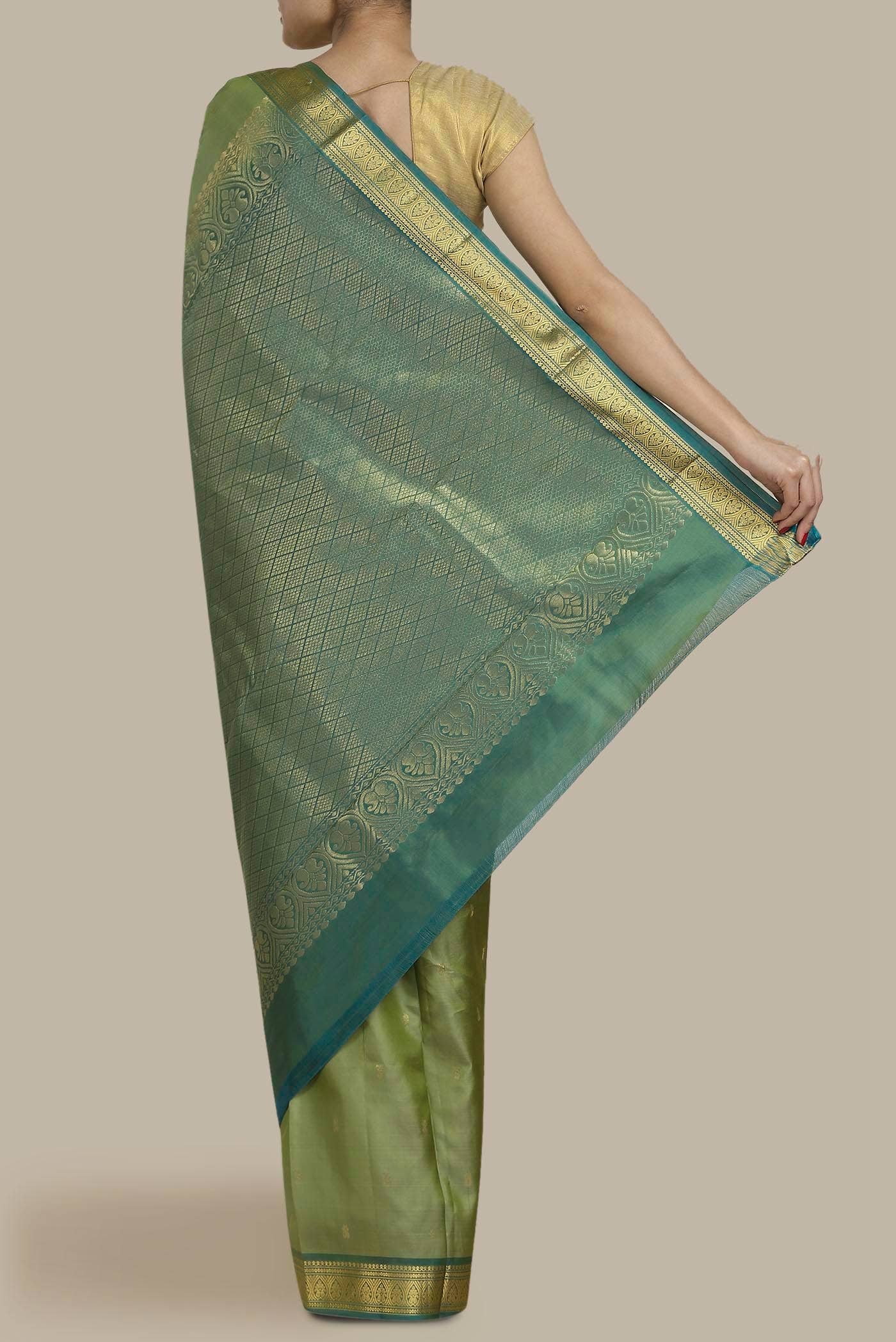 Green Kanchipuram Silk Saree