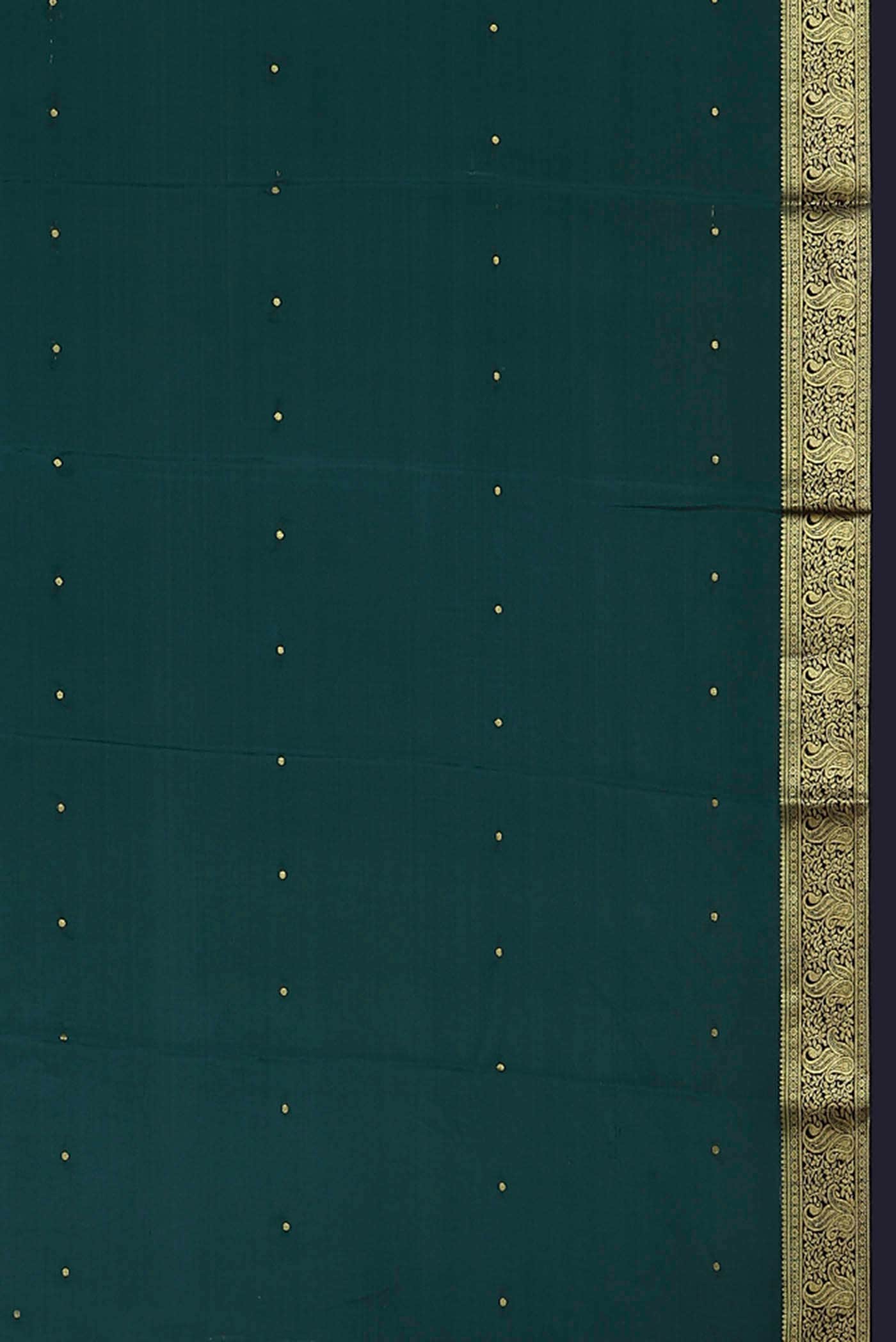 Beige Mysore Crepe Saree