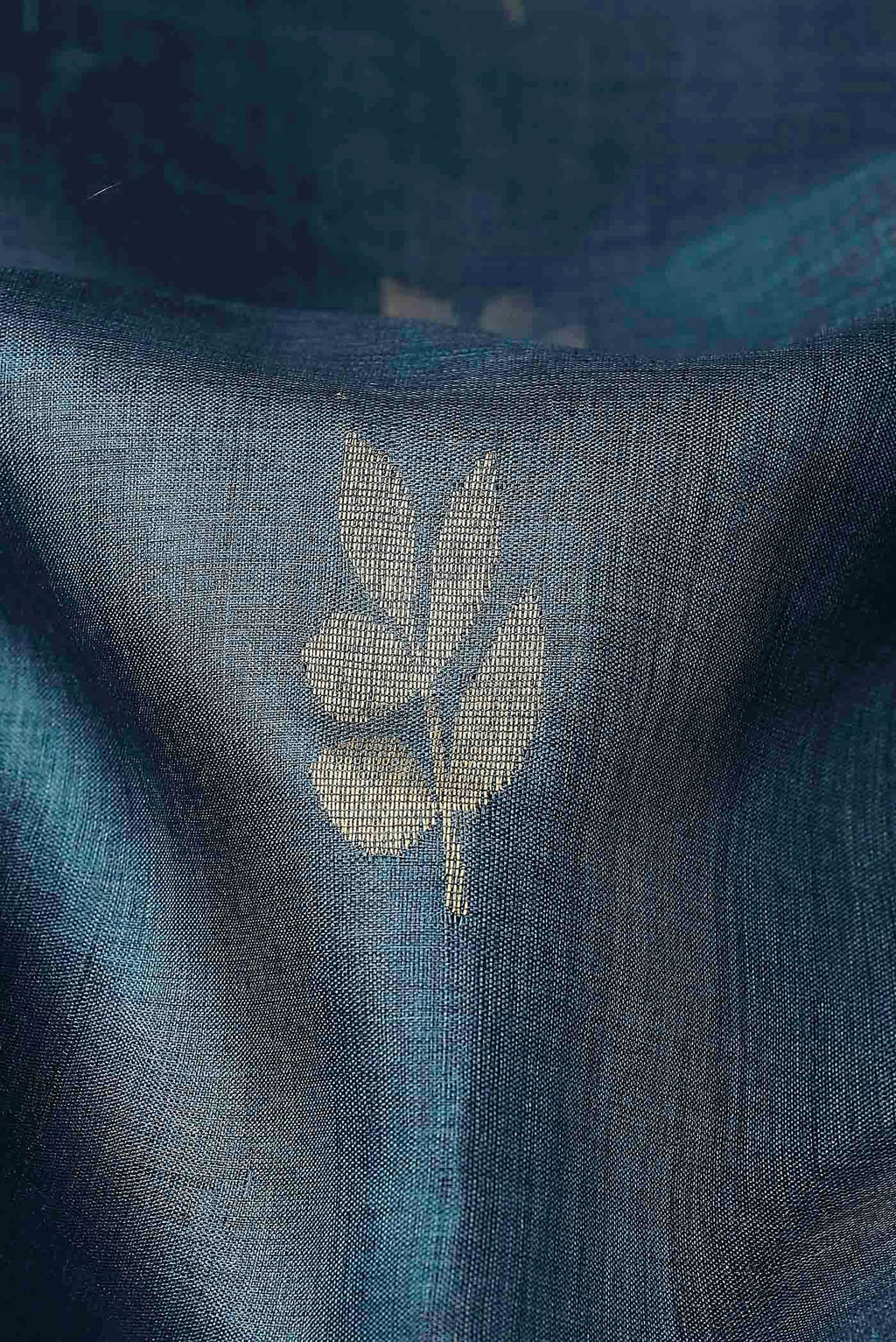 Blue Bhagalpuri Tussar Silk Saree
