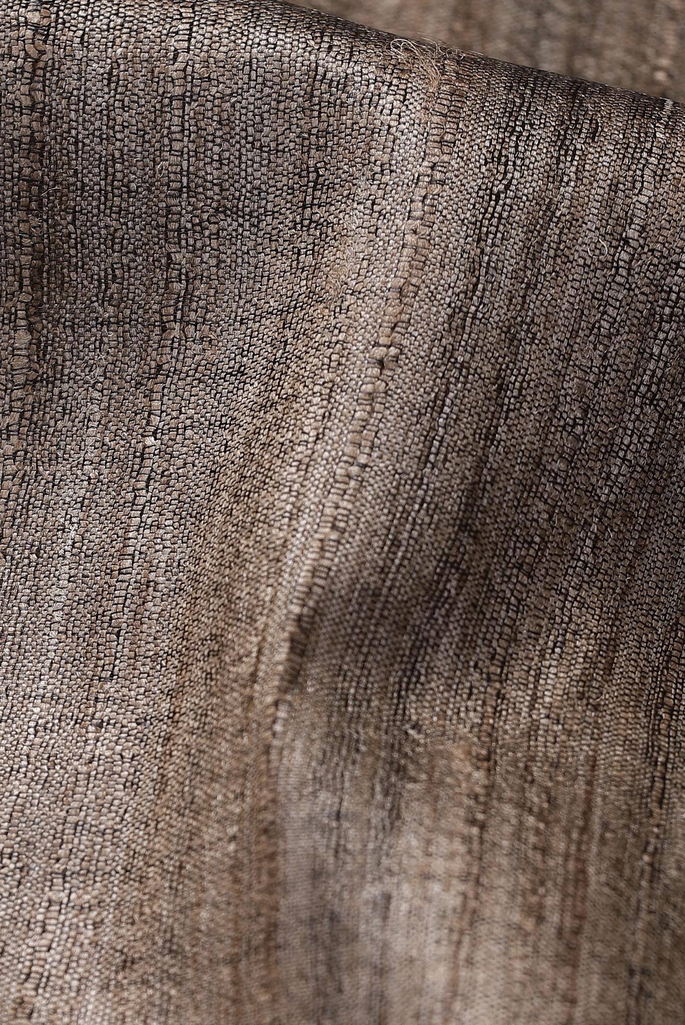 Beige Bhagalpuri Tussar Silk Saree
