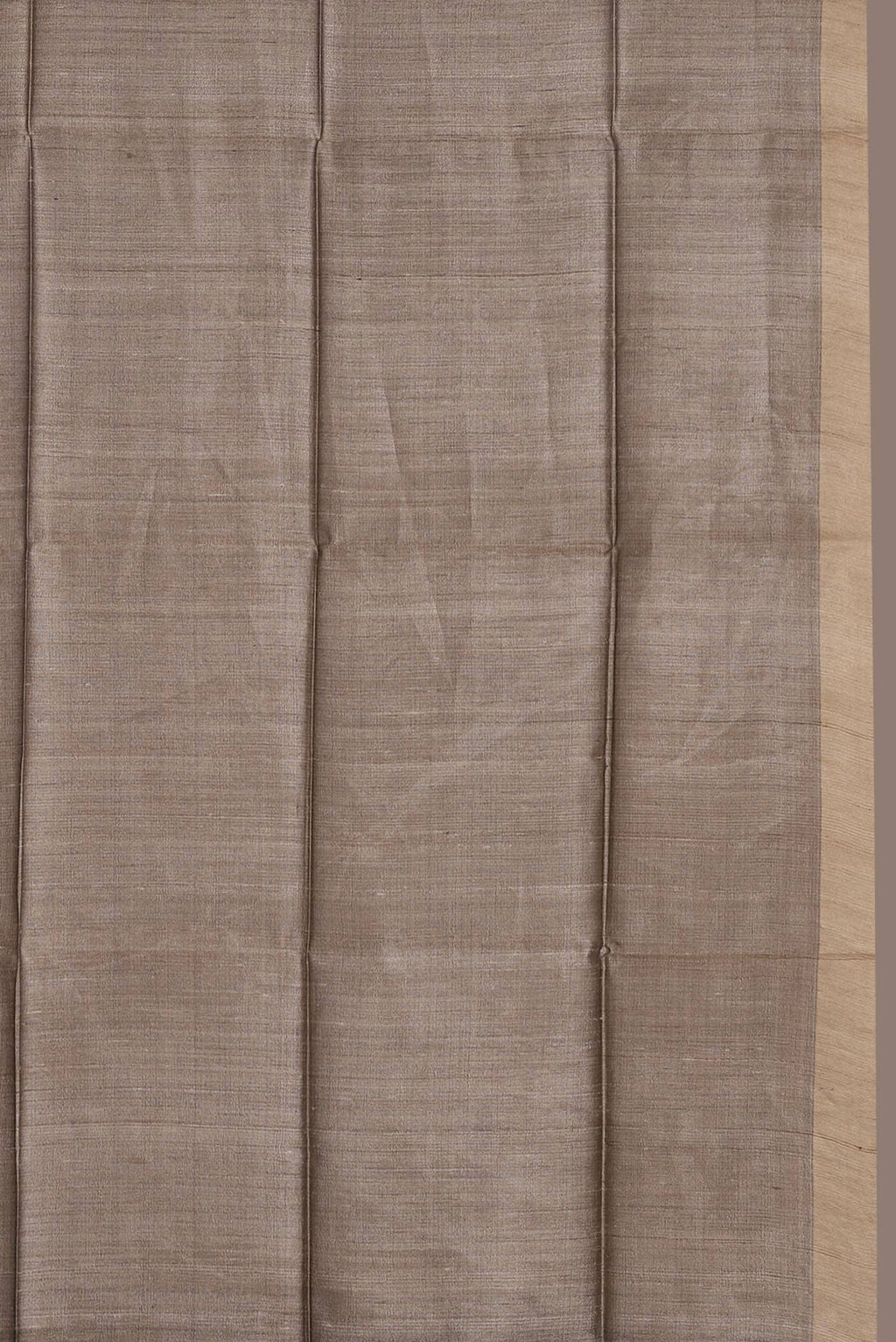 Beige Bhagalpuri Tussar Silk Saree