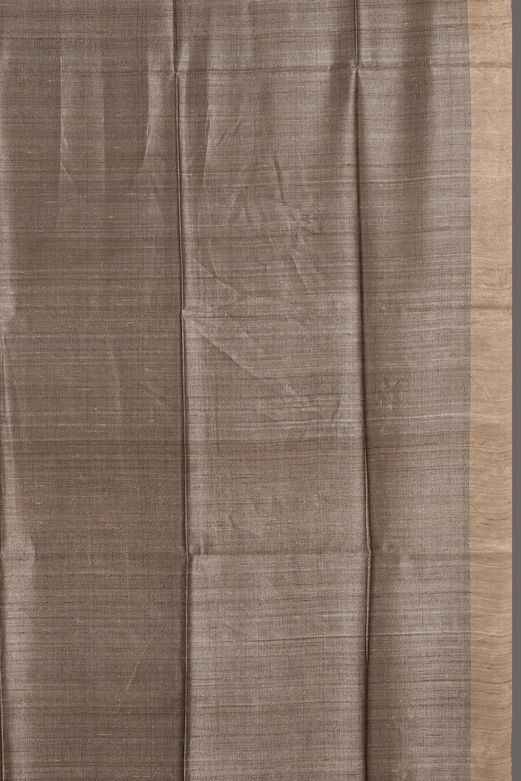 Beige Bhagalpuri Tussar Silk Saree
