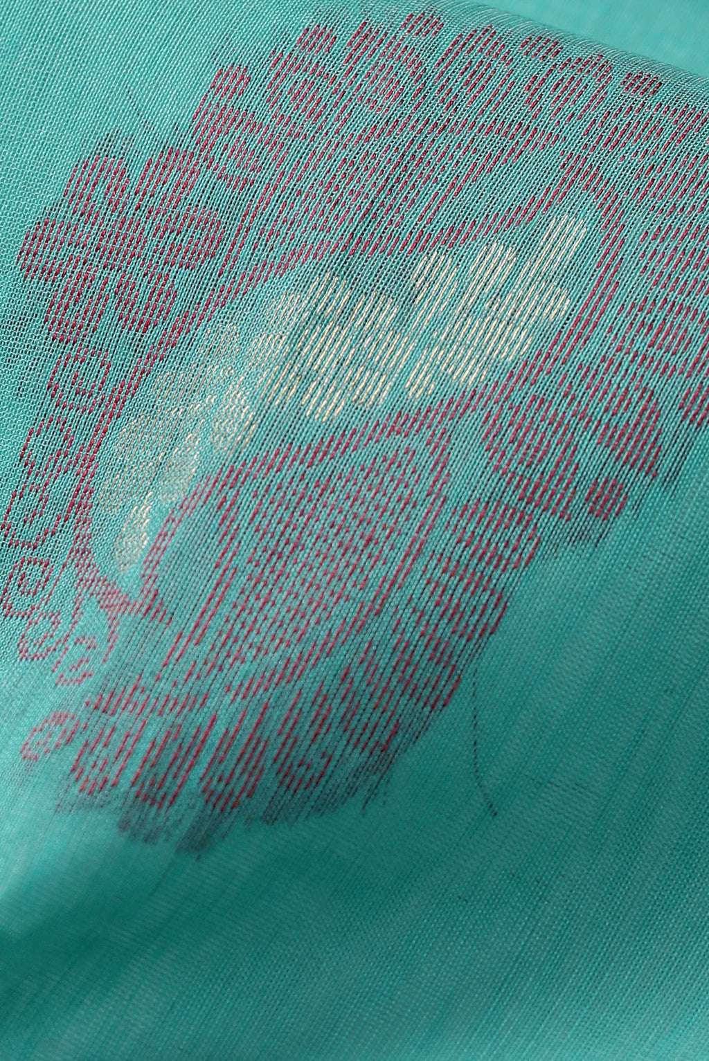Sea Green Silk Cotton Saree