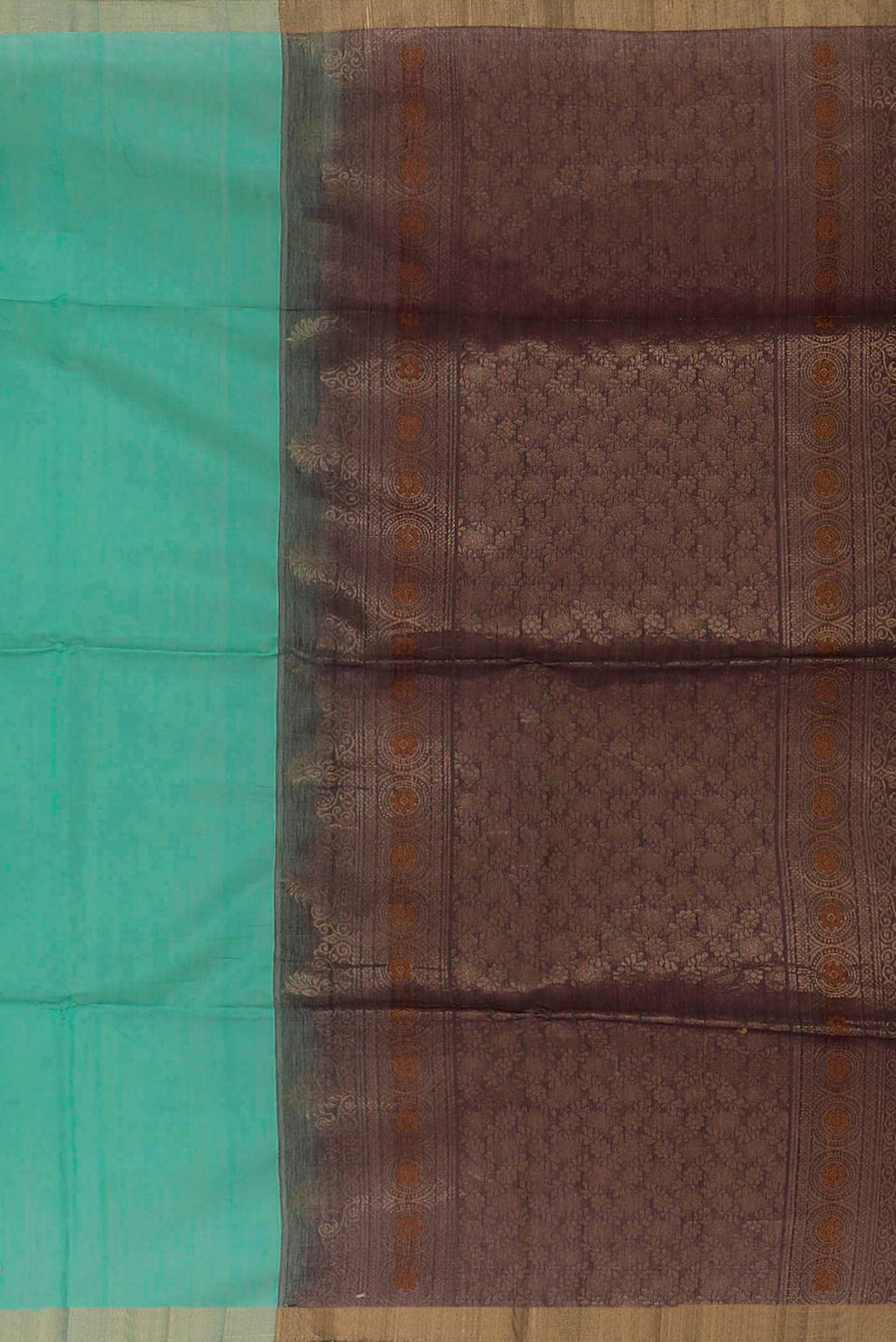 Sea Green Silk Cotton Saree