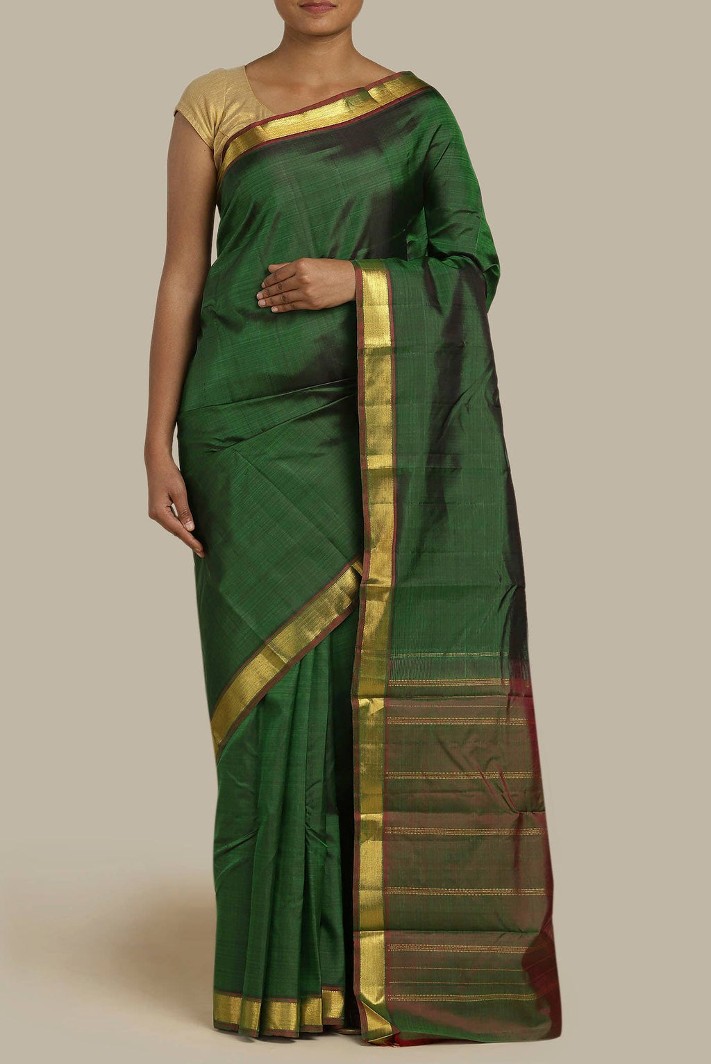 Green Kanchipuram Silk Saree
