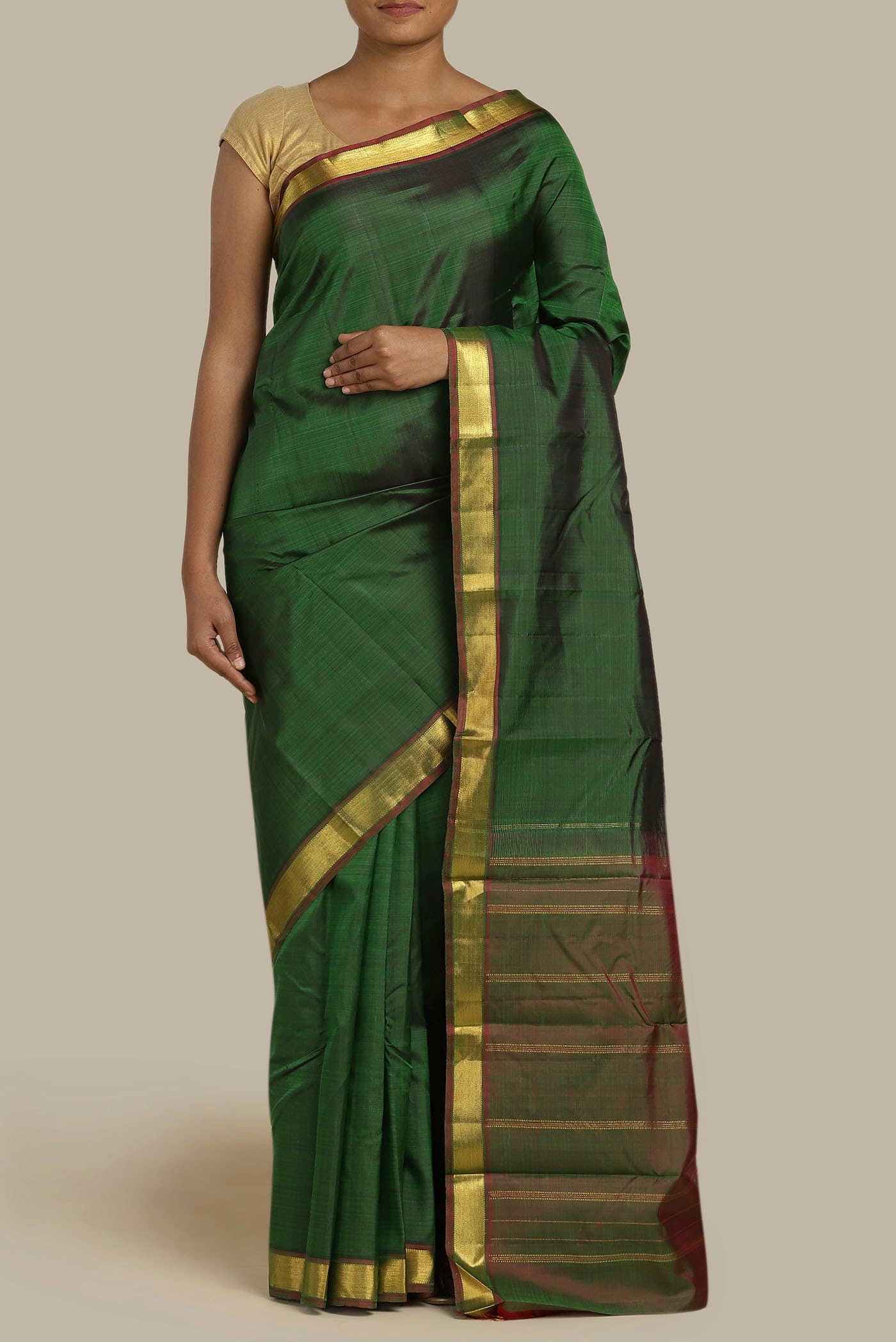 Green Kanchipuram Silk Saree